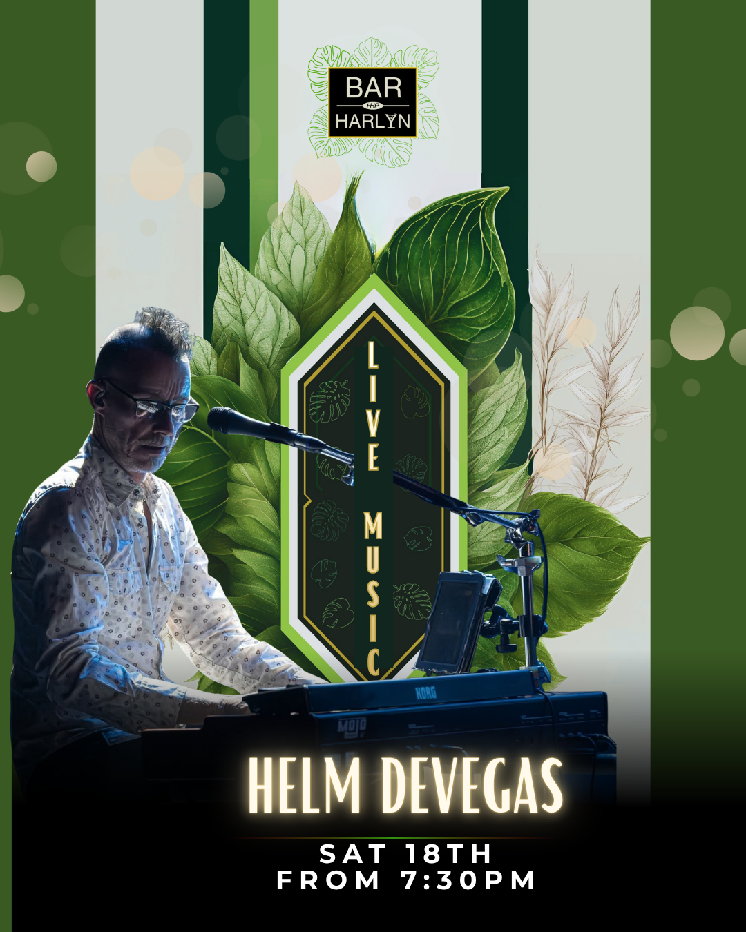 Live Music - Helm de Vegas - 7.30pm