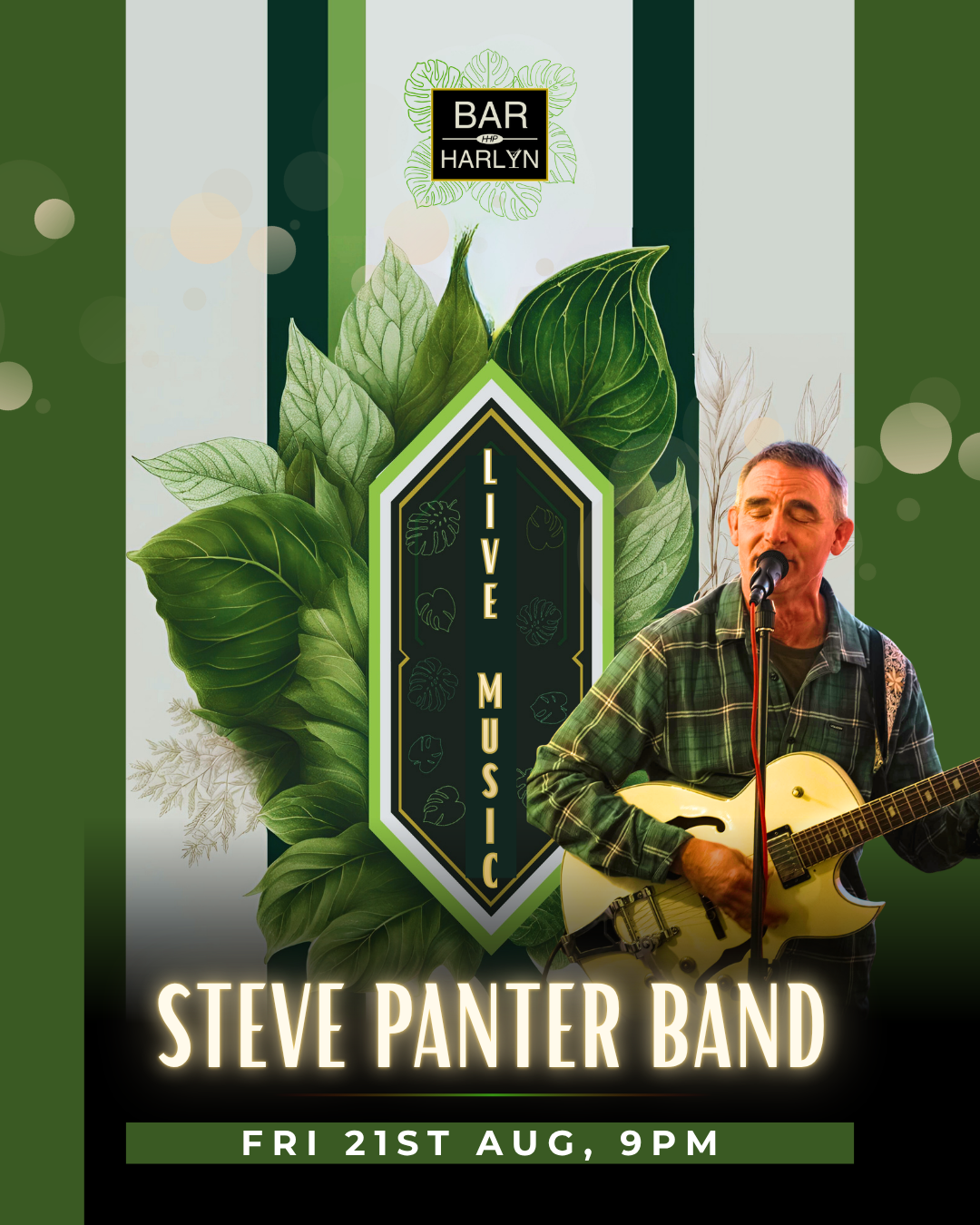 Steve Panter Band @steve.pantermusic 8.00pm