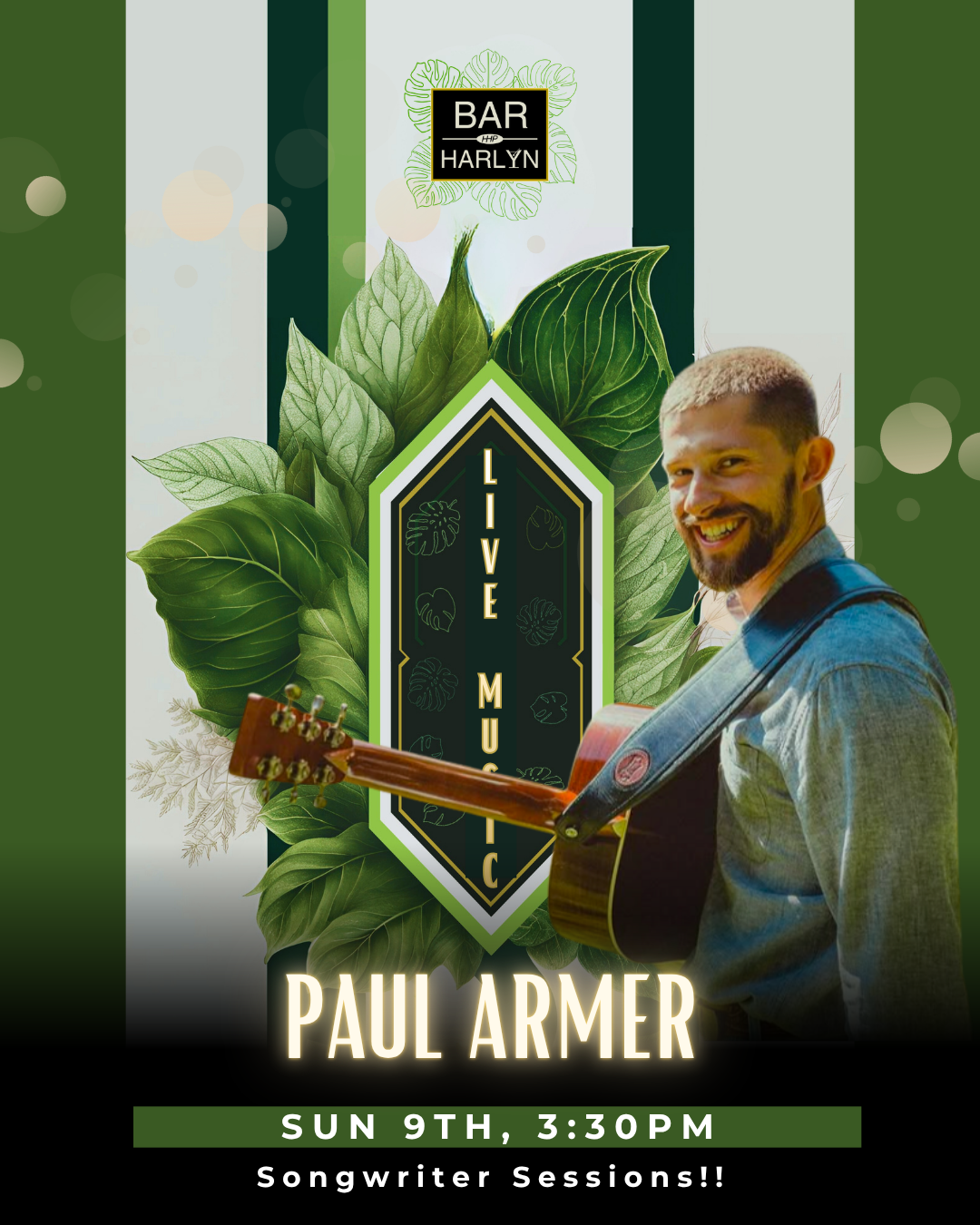 Live Music - Paul Armer 3.30pm