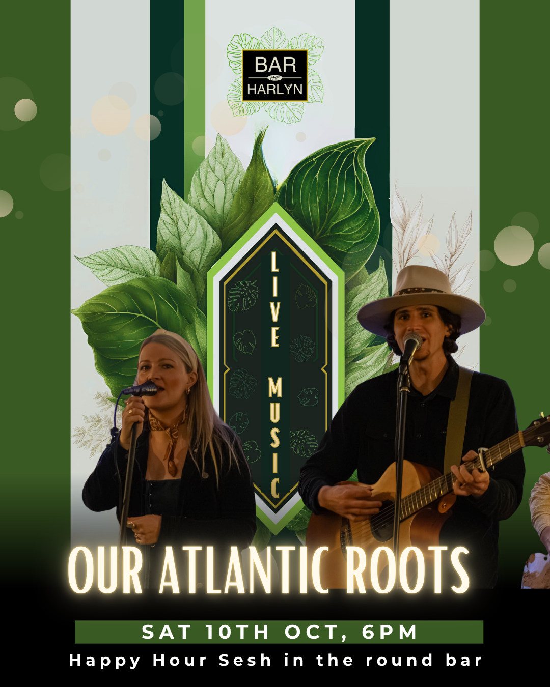 Live music from @ouratlanticroots at 6pm