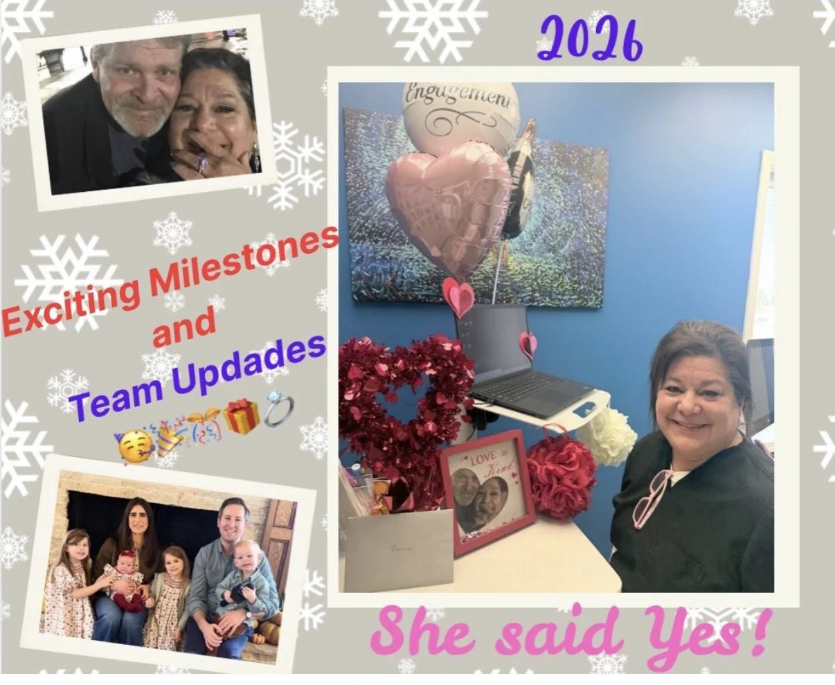 Dr. Lauren's 4th child arrived-what a sweet addition to the family! And our clinical assistant, Laurie, got engaged! The year is off to a great start.