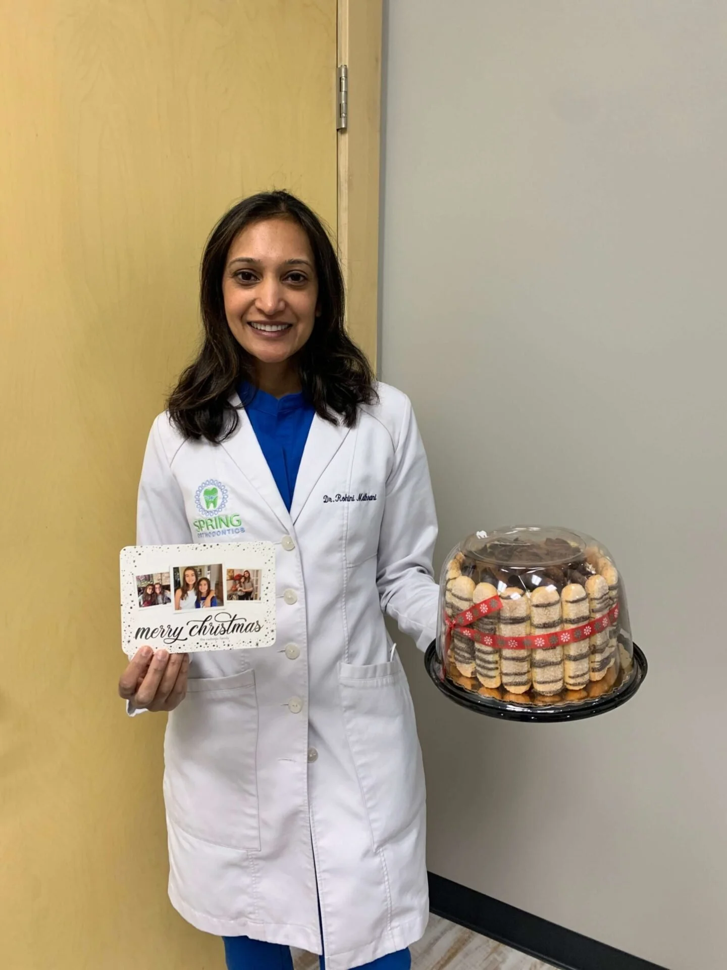 Thanks to our generous, thoughtful patient for the sweet cake and holiday card! We love our patients!
