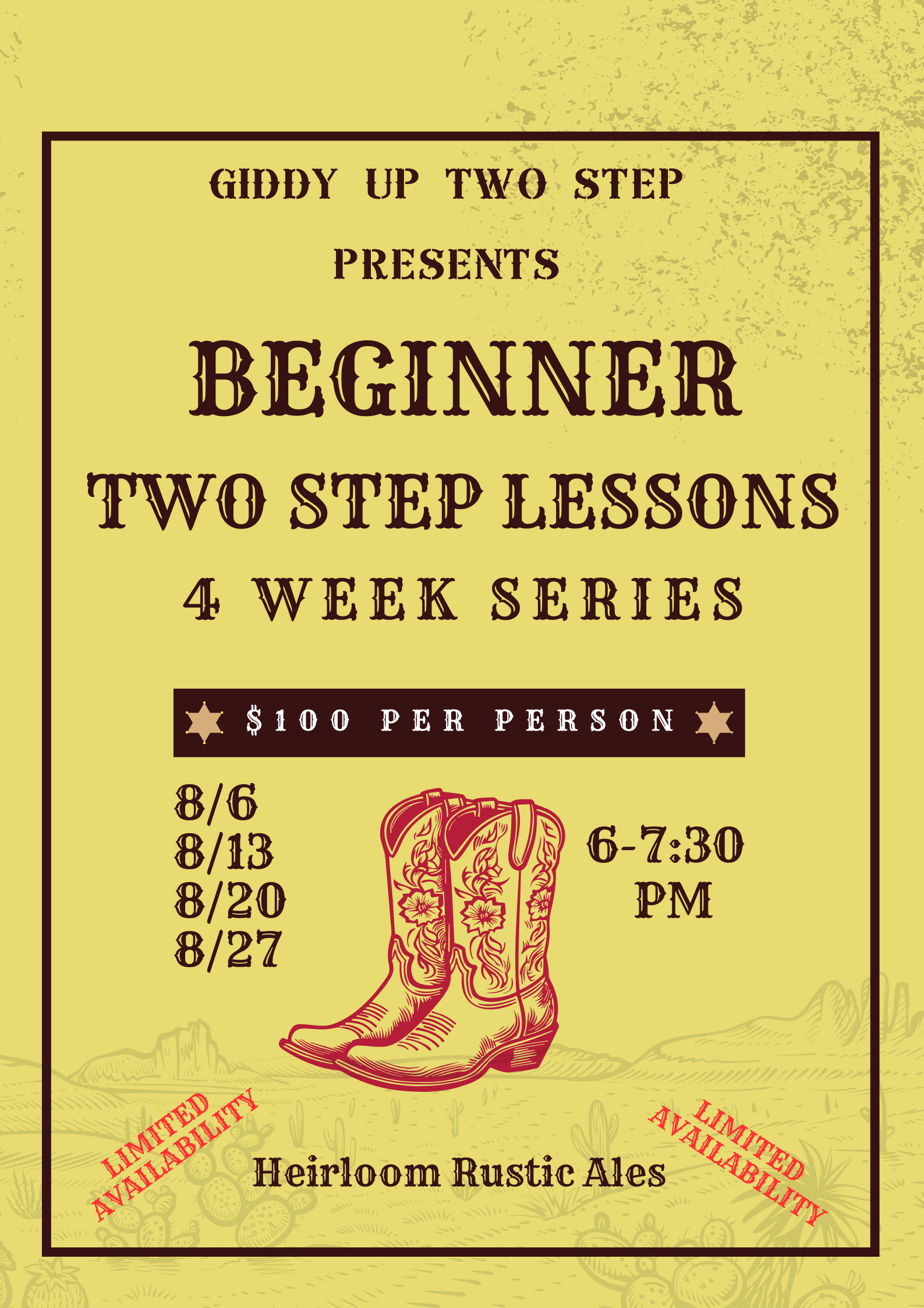 Beginner Two Step Series