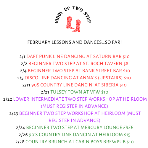 February Classes and Events