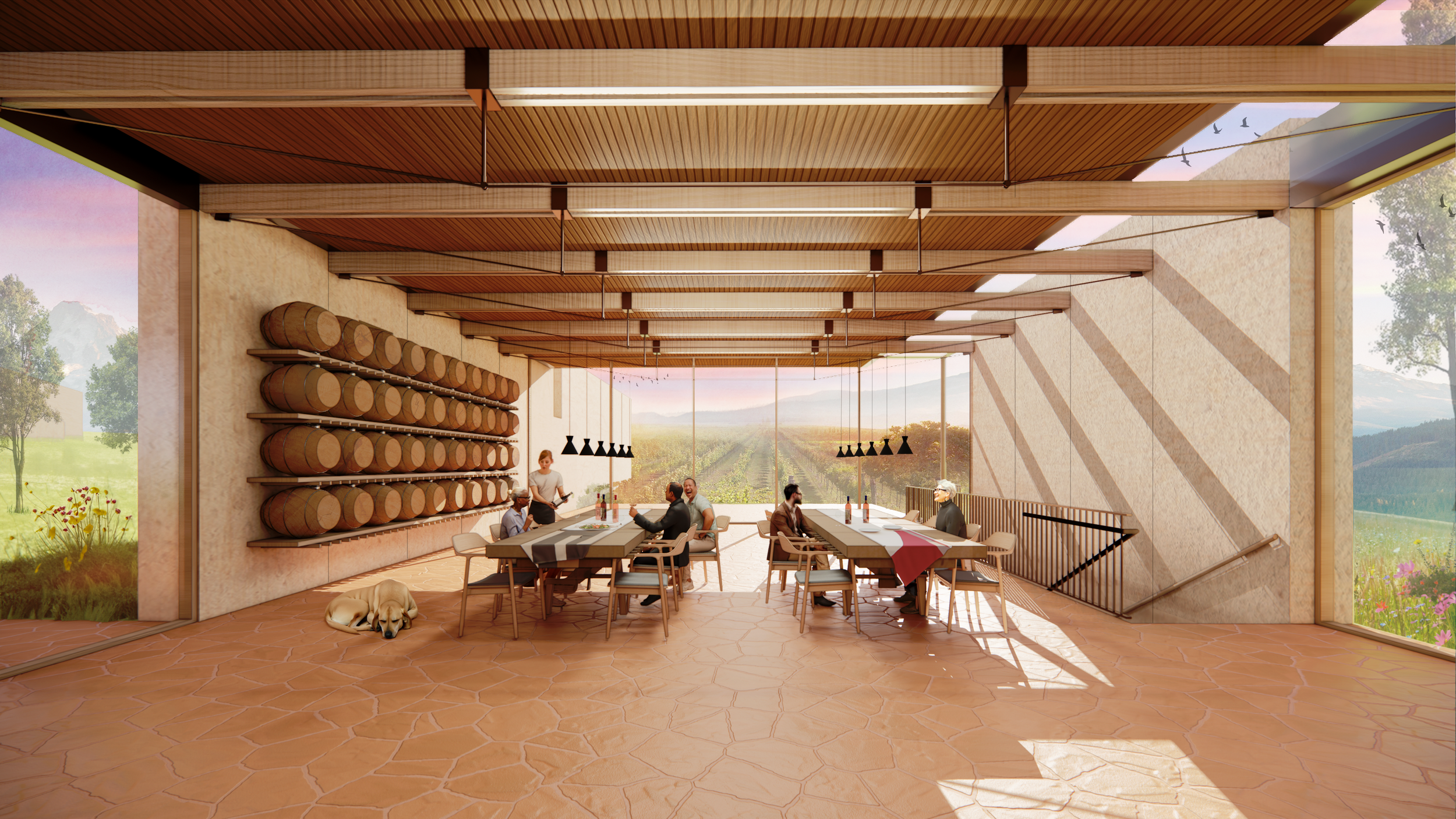 The Elemental Tasting Room Rendering