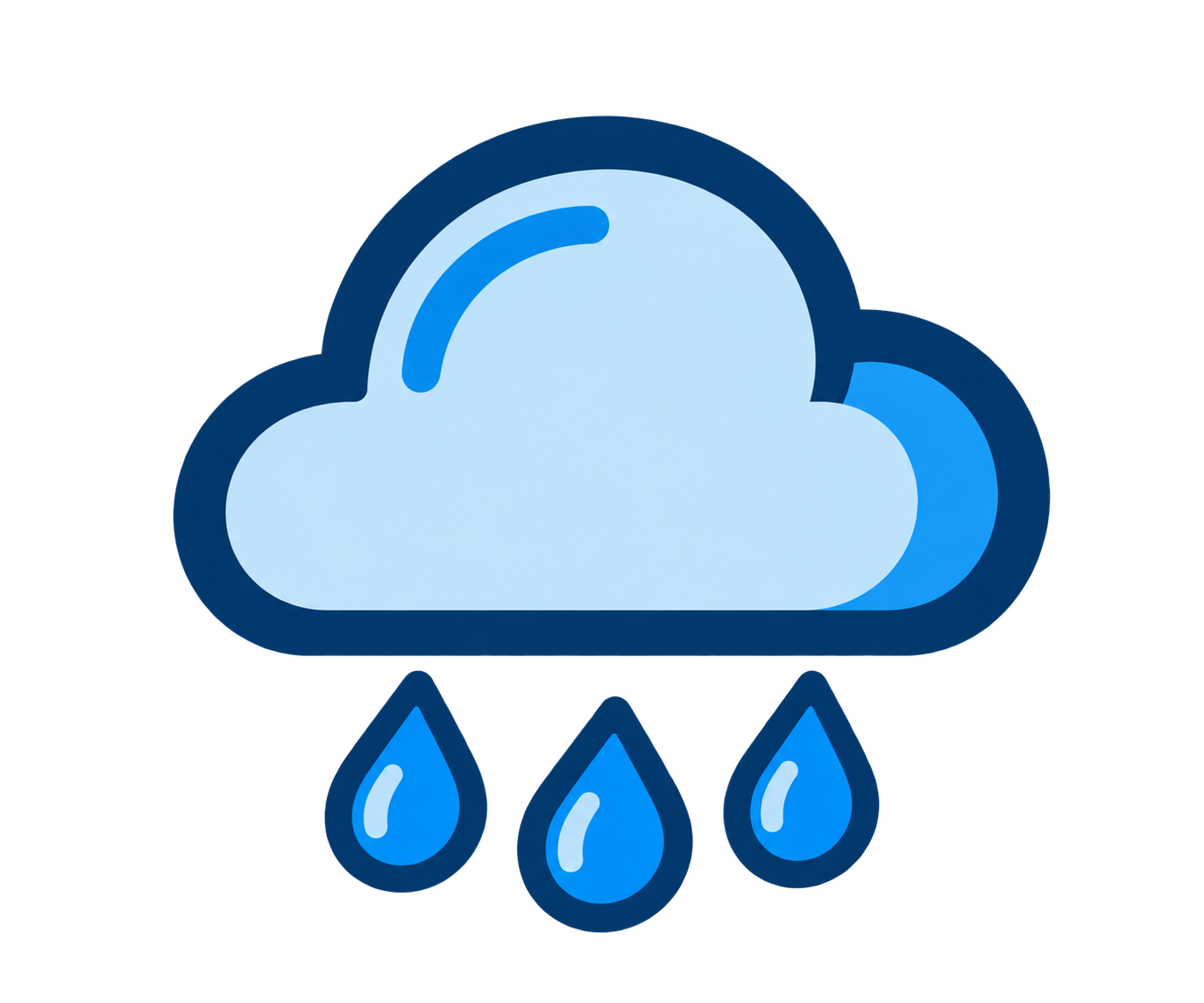 Heavy summer rain