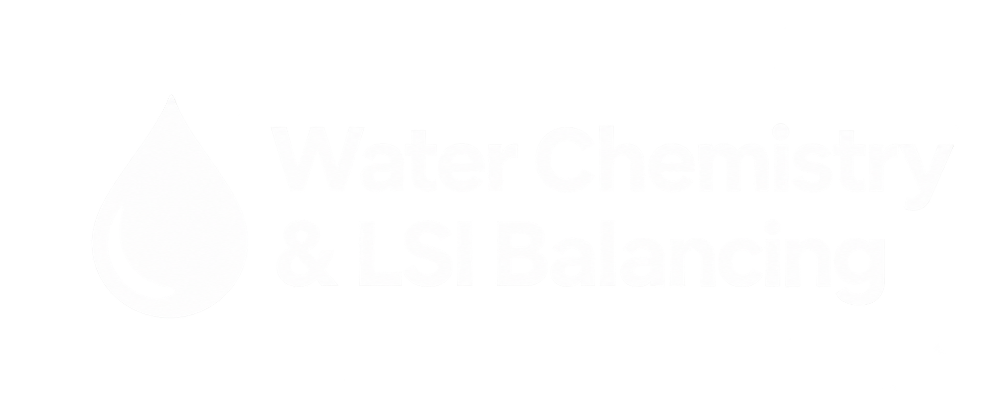Logo for Waterchermisty & IslandBaling featuring a water droplet with a plant inside and stylized text.