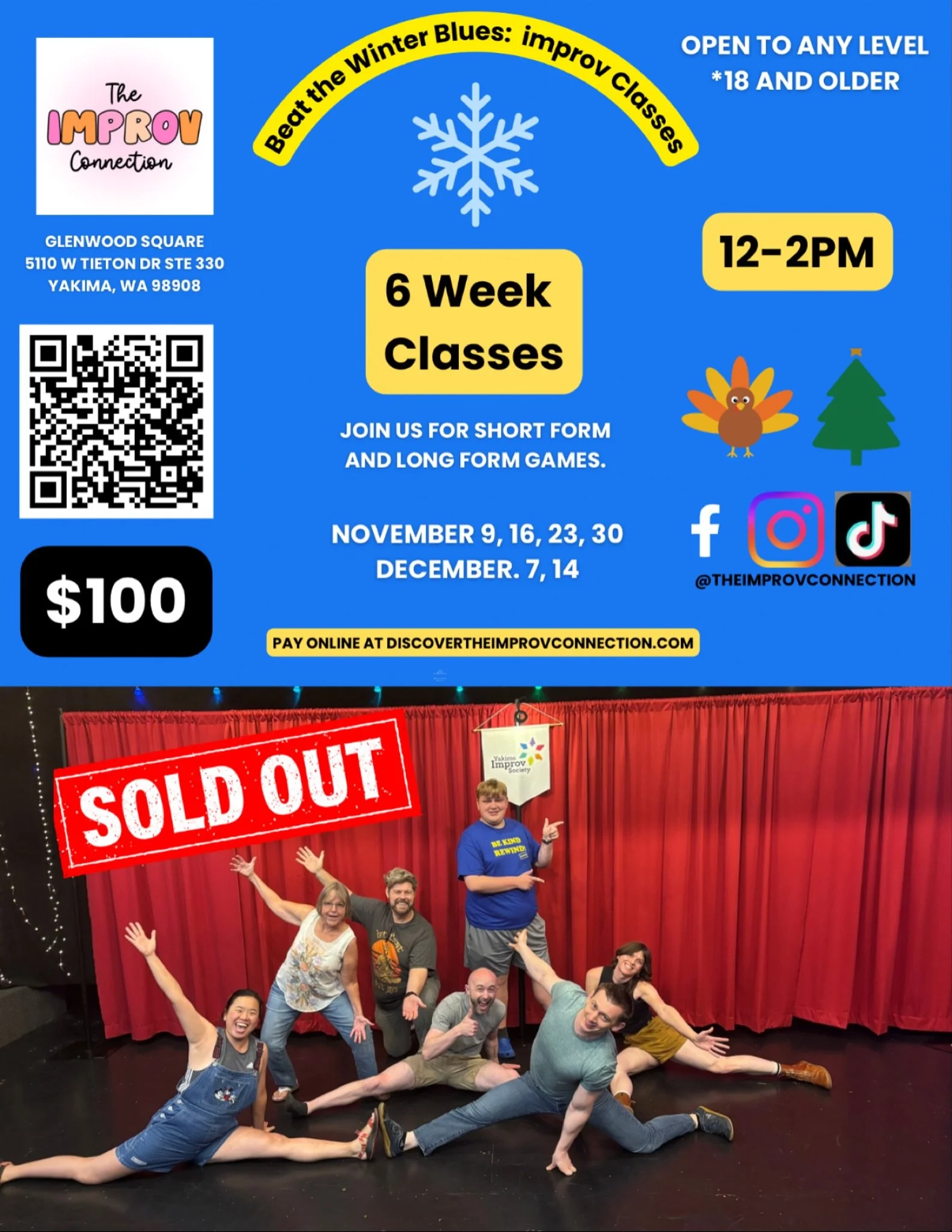 12-2pm classes are SOLD OUT! Good News another session has been added from 3:00-5:00pm! Spread the word, bring a friend, and sign up today!