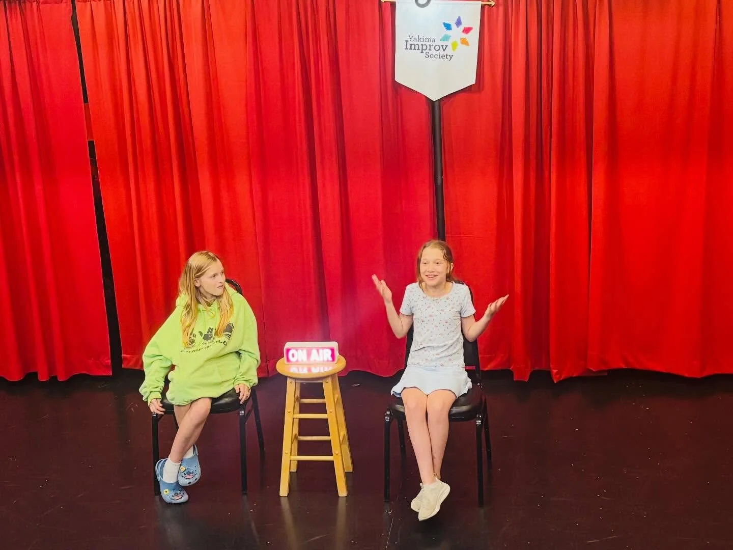 Today we started our last round of weekly Elementary Improv Classes! 👏

✨These kiddos came in strangers and left as friends. I love how improv theatre brings us all together! I&rsquo;m looking forward to next week! 

Our next weekly round begins in 