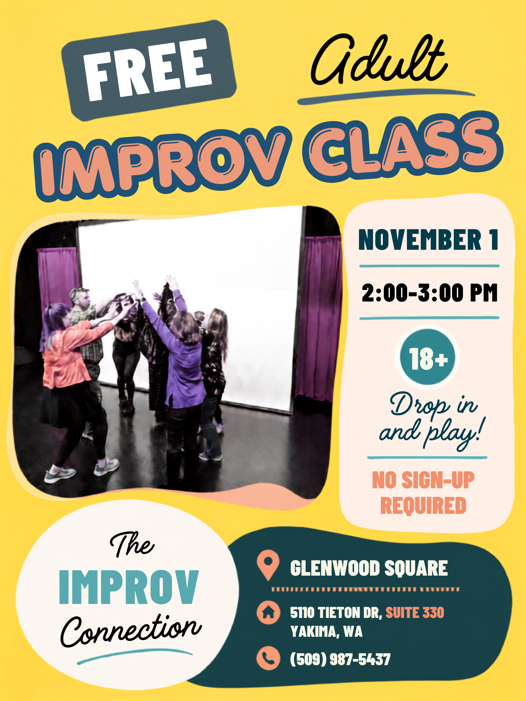 Adult FREE Improv Class (18+) 