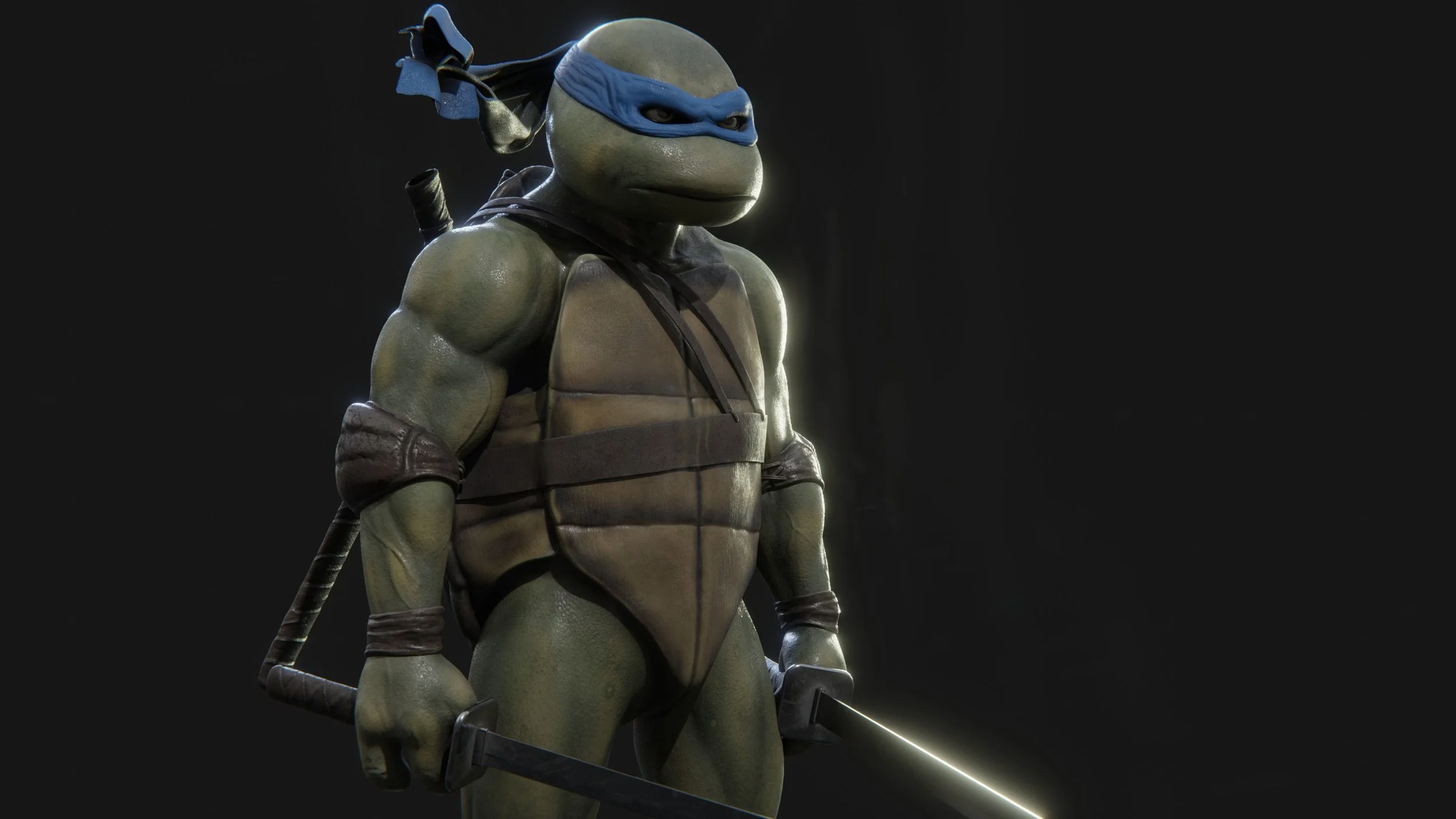 a teenage mutant ninja turtle in 3D
