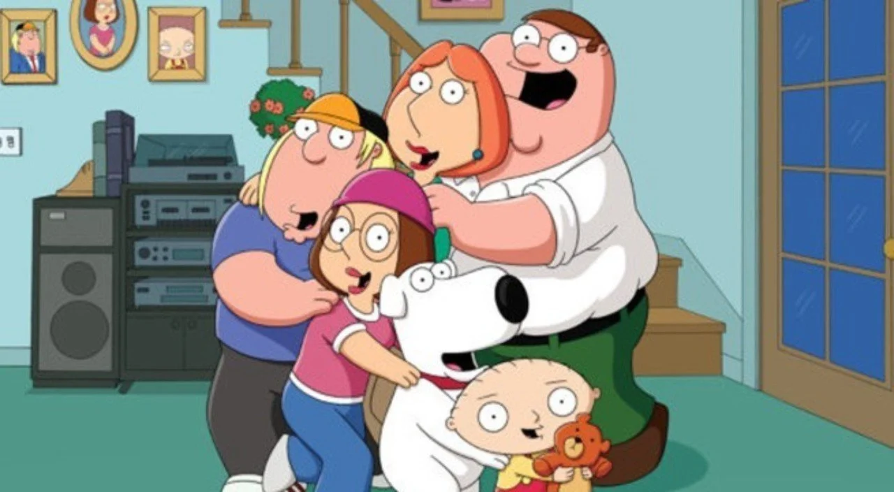 The Family Guy characters, created using 2D animation