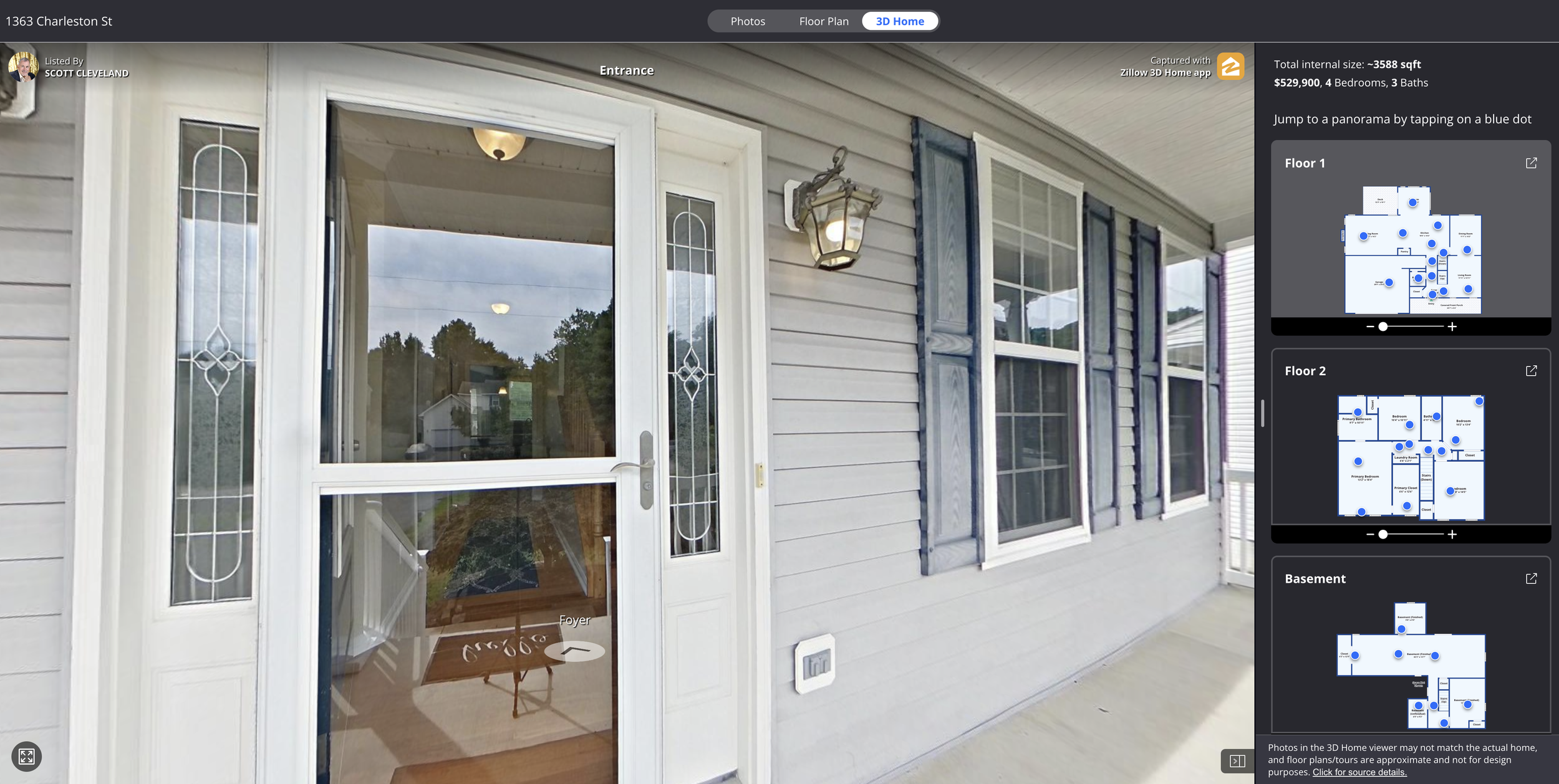 Place holder image for a Zillow 3D Home tour