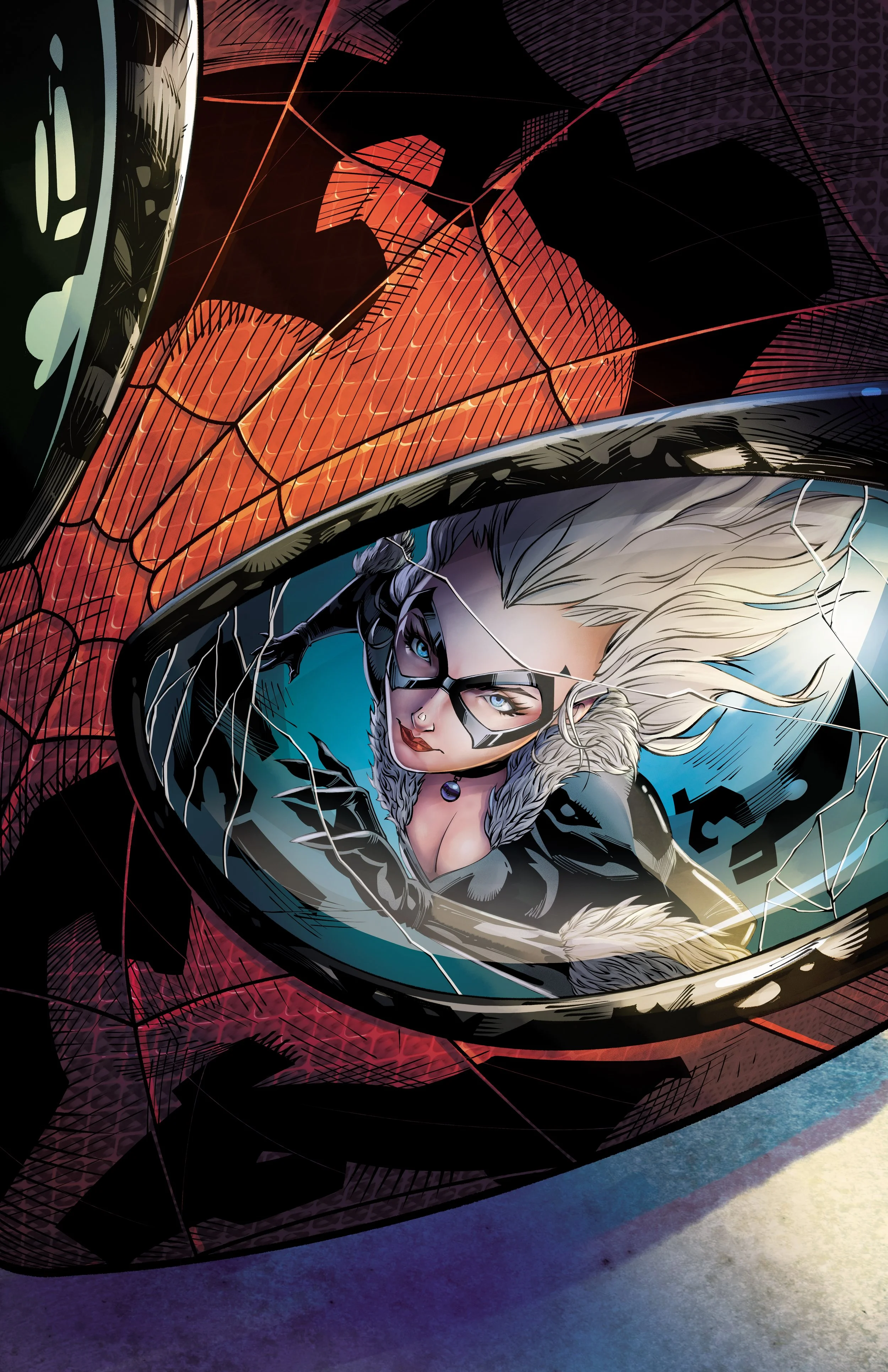 Spidey vs Black Cat: color by Jacqueline Glatz, inks by Alec Obert) 2025