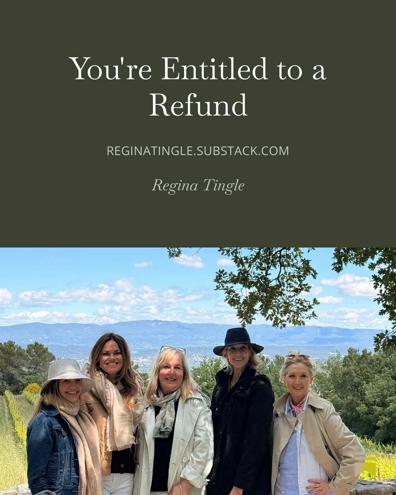 &ldquo;You&rsquo;re Entitled to a Refund,&rdquo; my latest Substack is live! Read for musings on the best culinary week of my life and how exceptional hospitality is what Europe does best. But first, a heartfelt note to you, my subscribers. 🇫🇷🍾💕