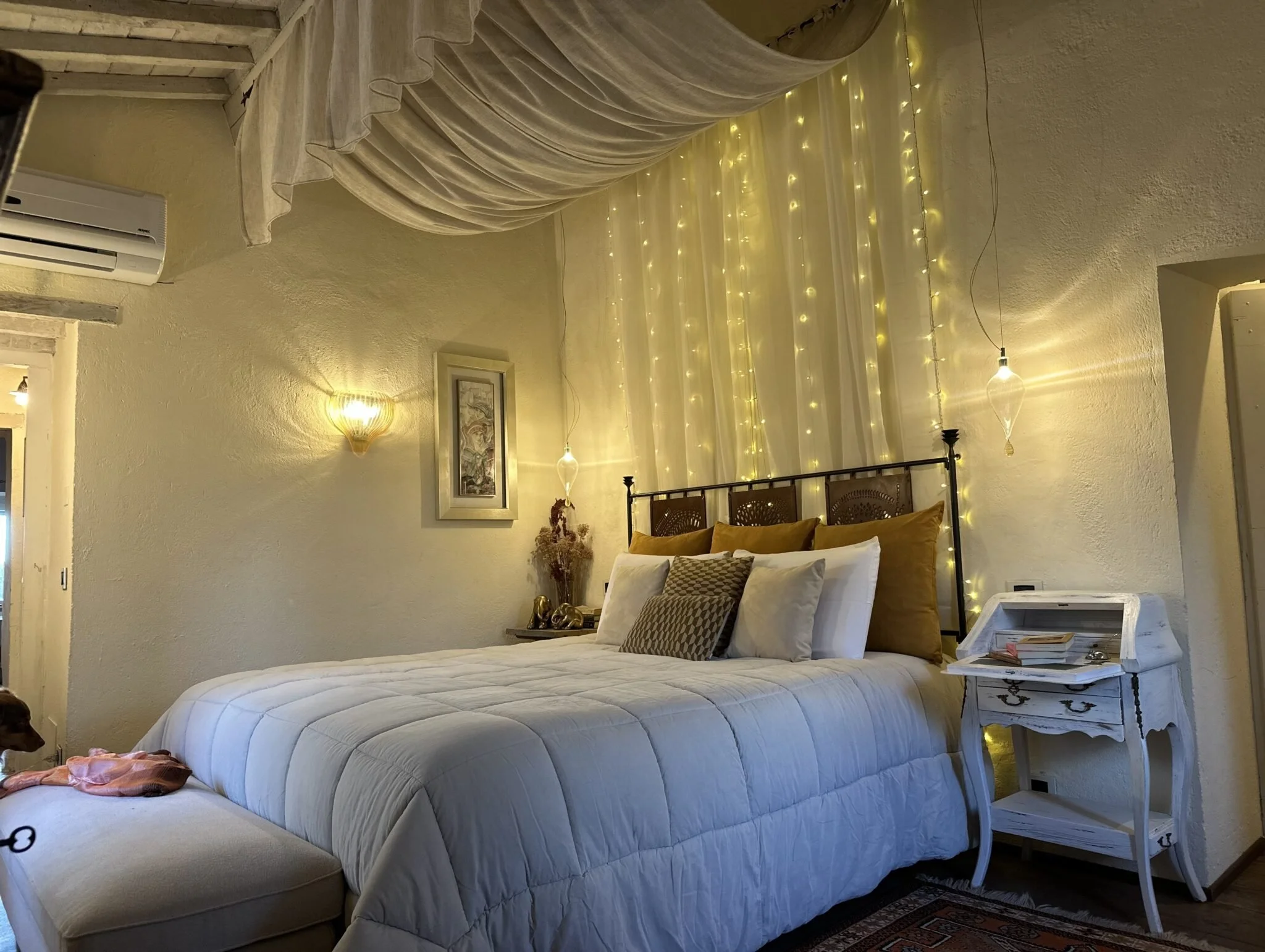 Luxury bedroom in Tuscan villa