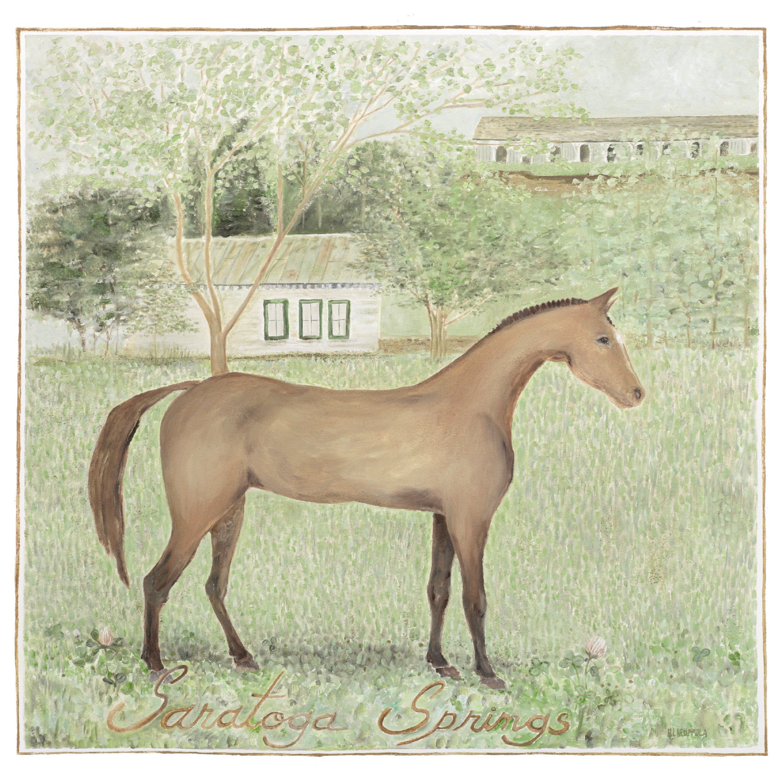Saratoga Lucky Horse Print
