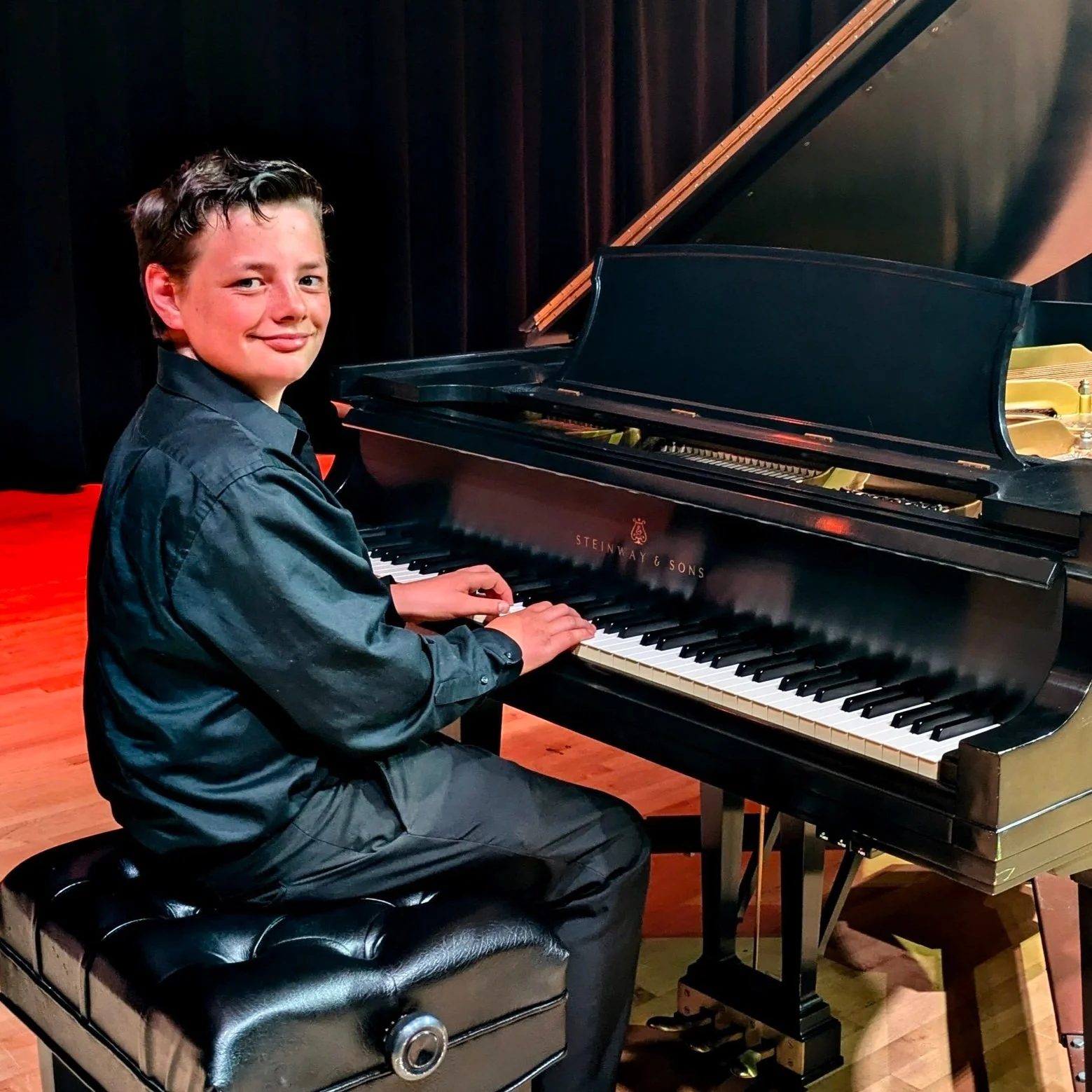 Piano student at Grace's Piano Studio in Fort Wayne