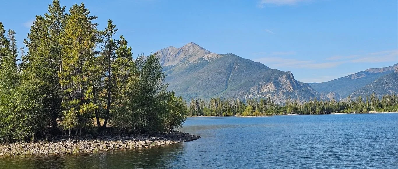 Lake near mountain