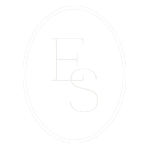 Black oval logo with white outline containing the letters E, S, and a small S in a circular pattern inside