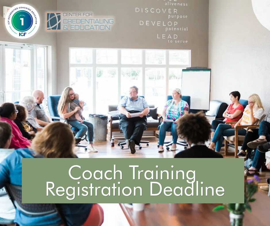 Certified Coach Training Registration deadline