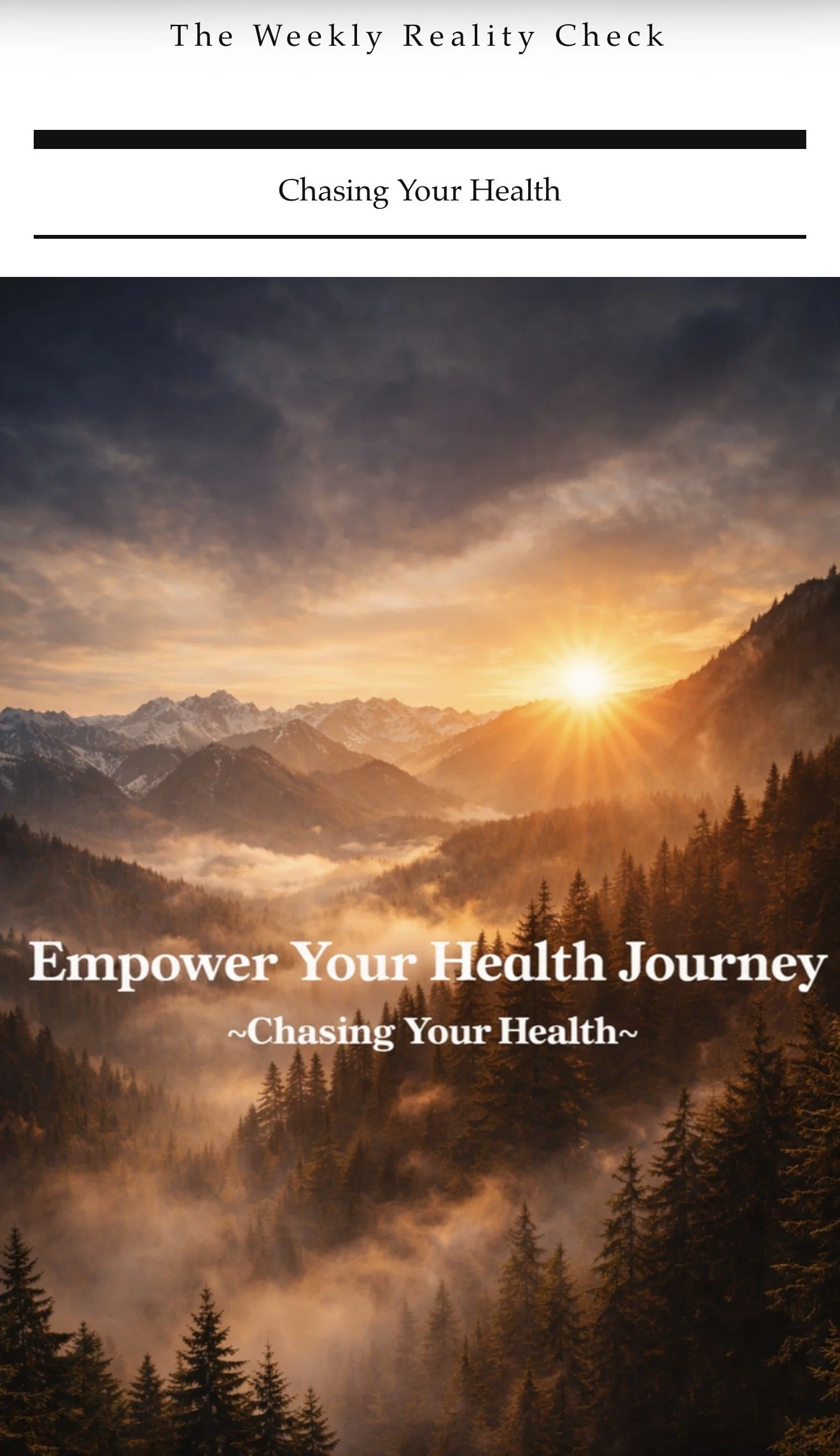 The Weekly Reality Check 