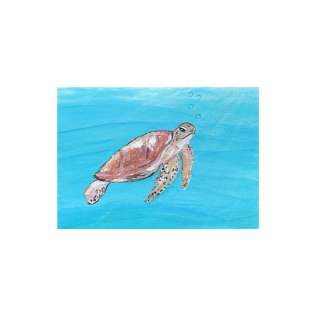 Free Swim Blank Card