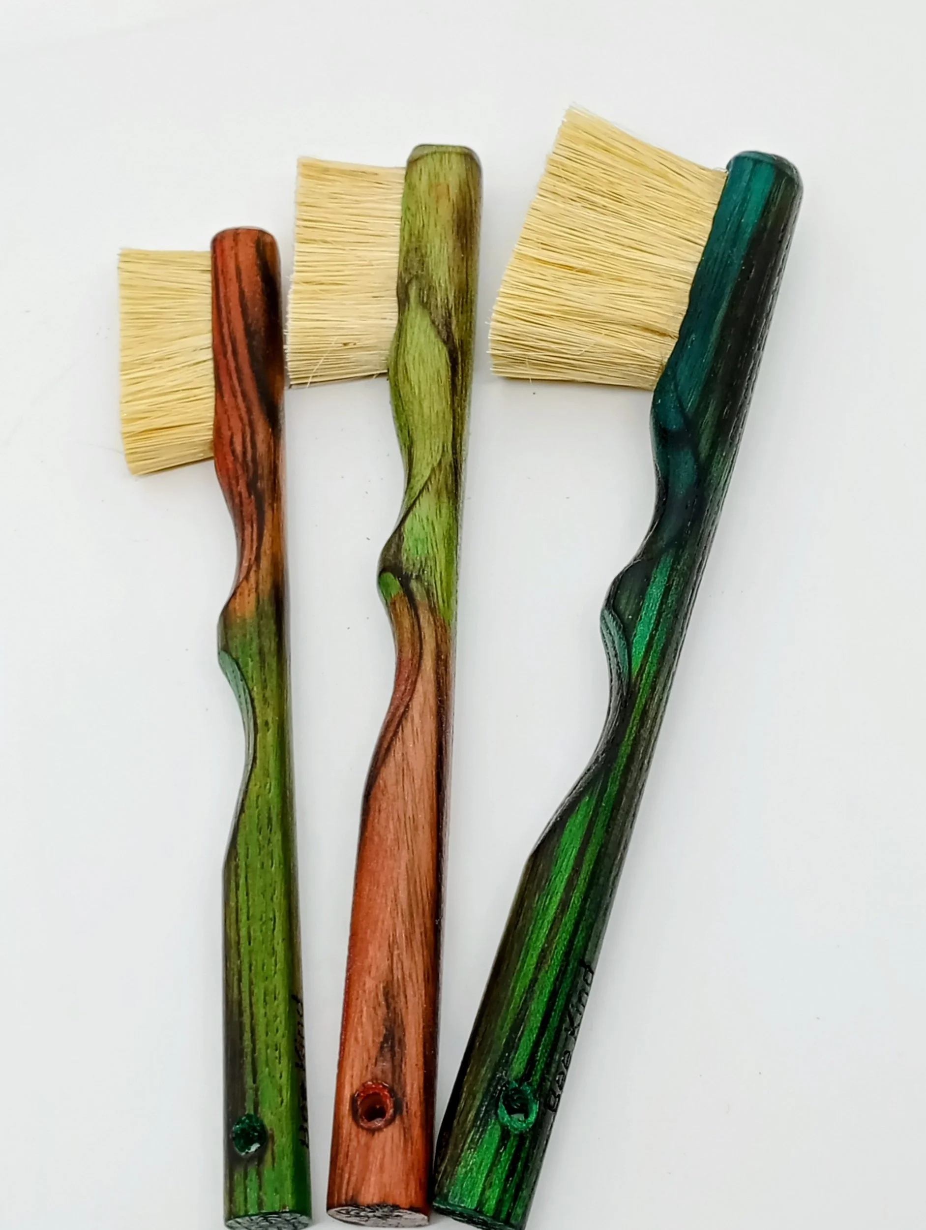 Dyed Charred Ash Brushes (Vegan Rock Climbing Boulder Brush)