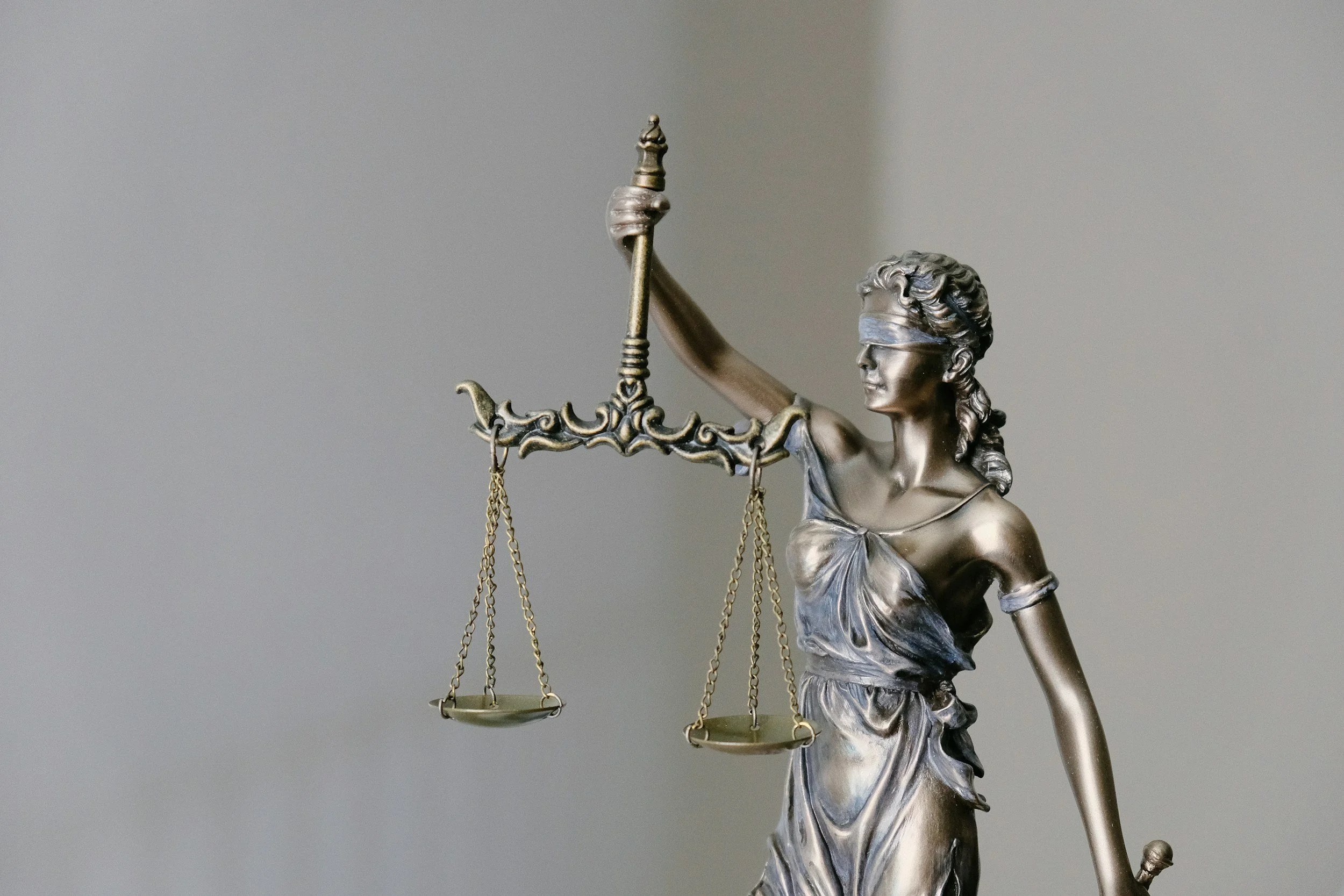 A picture of lady justice.