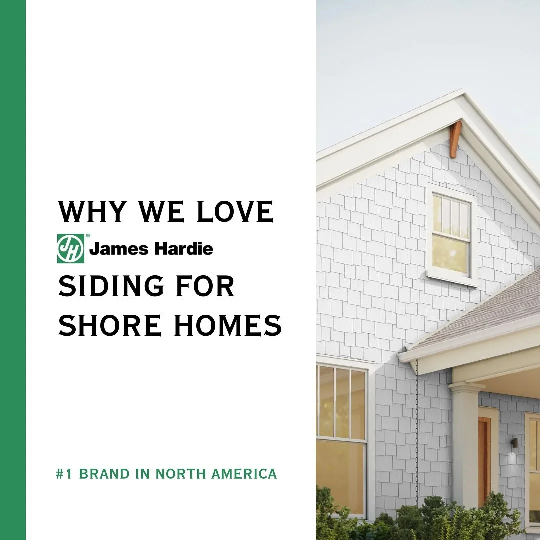 Strong, stylish, and built for the shore - when you choose Coastal Creations, you also choose durable &amp; long lasting materials. @jameshardie 

#jameshardie #jerseyshore #siding