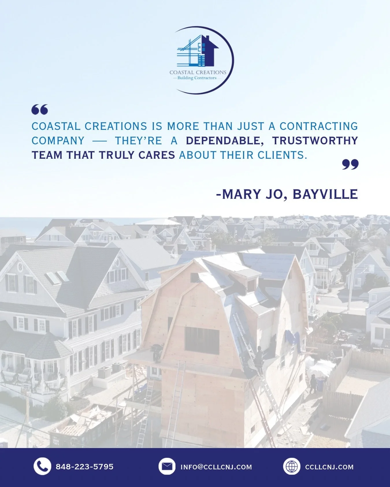 To us, every project is part of the bigger picture: a home that&rsquo;s protected, a client who feels cared for, and a team that shows up every step of the way. Clients like Mary Jo remind us why we do what we do. 

Thinking about your next project? 