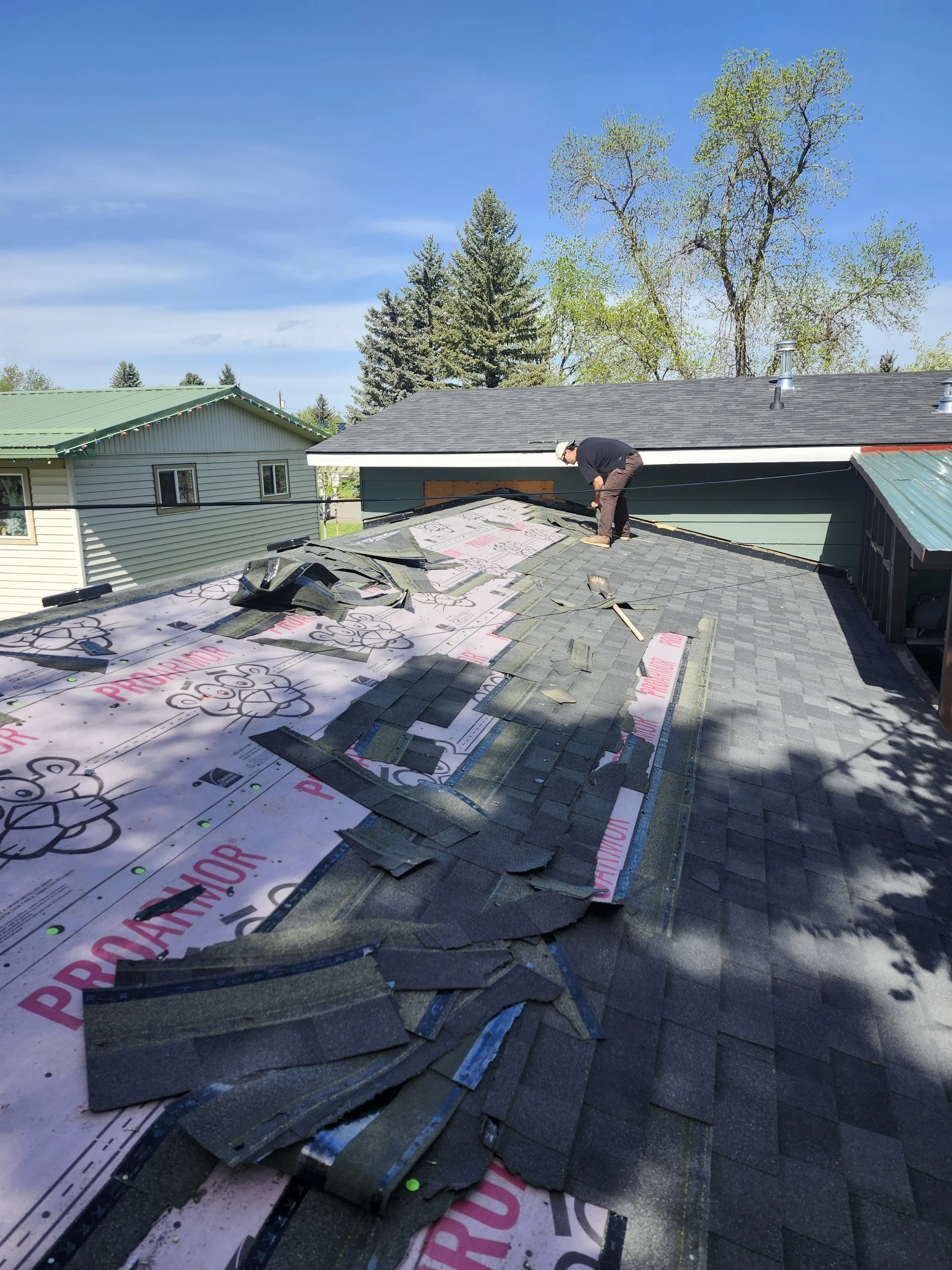 A previous client had water leaking from their roof, our team found and fixed the cause of the leak and our roofing contractor replaced the shingles