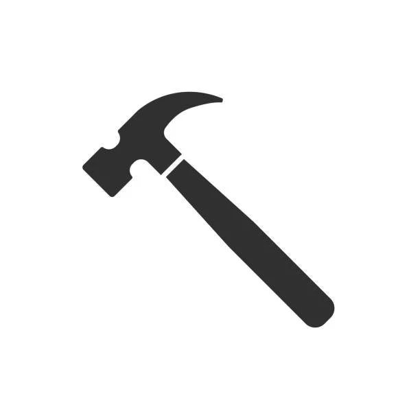 Silhouette of a hammer