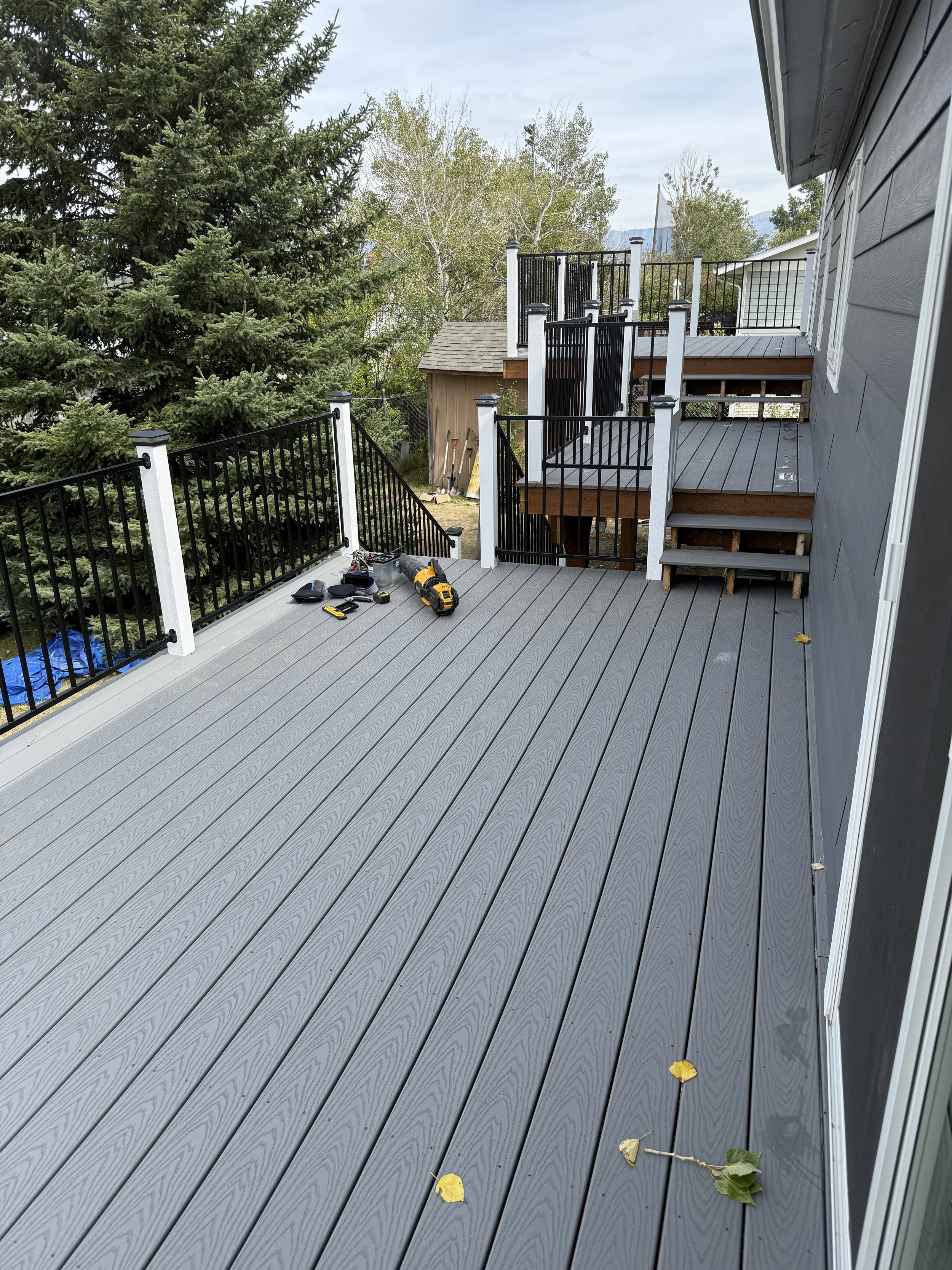 multi level deck in belgrade mt