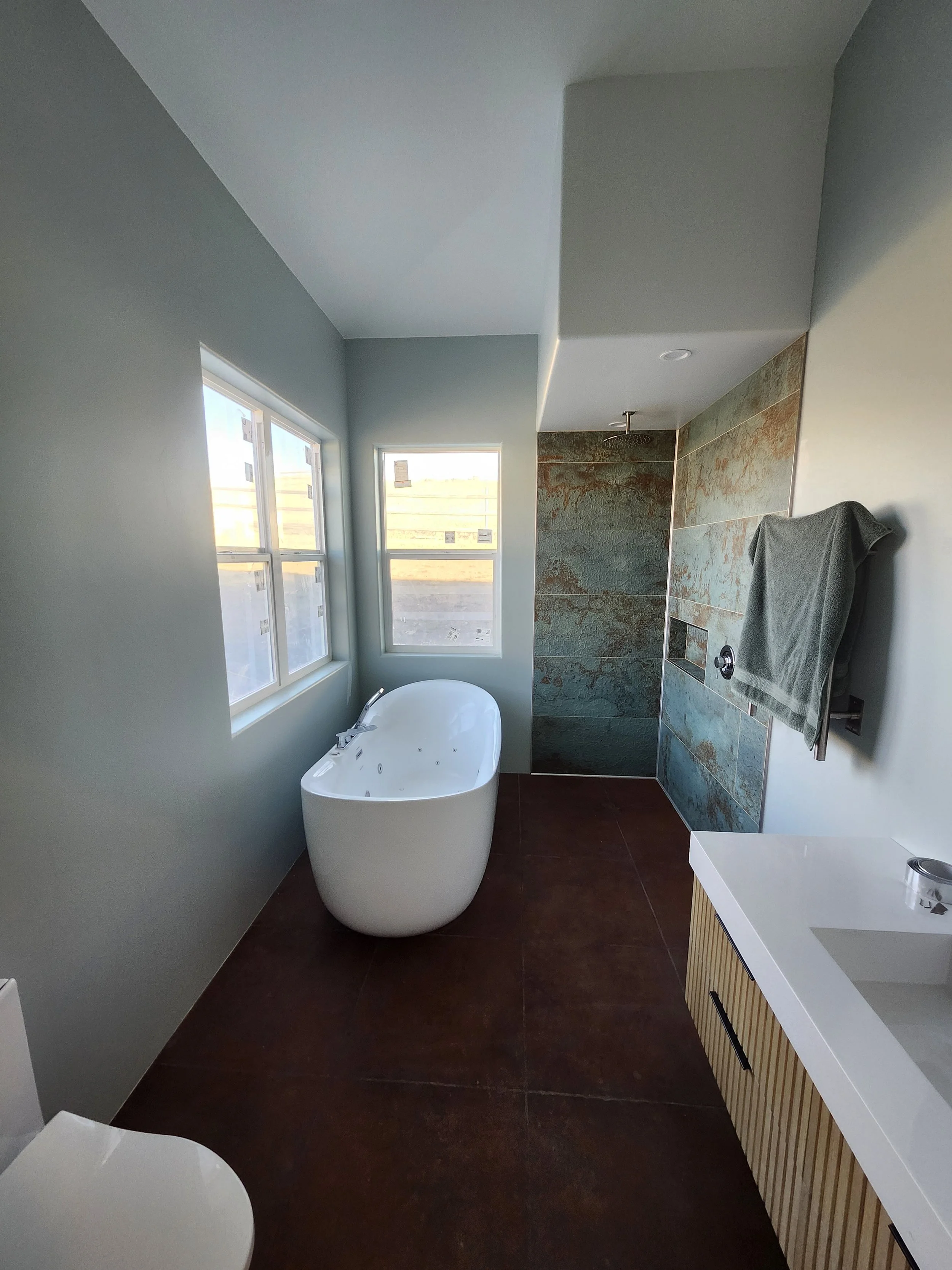 A beautiful bathroom installed in this Livingston addition