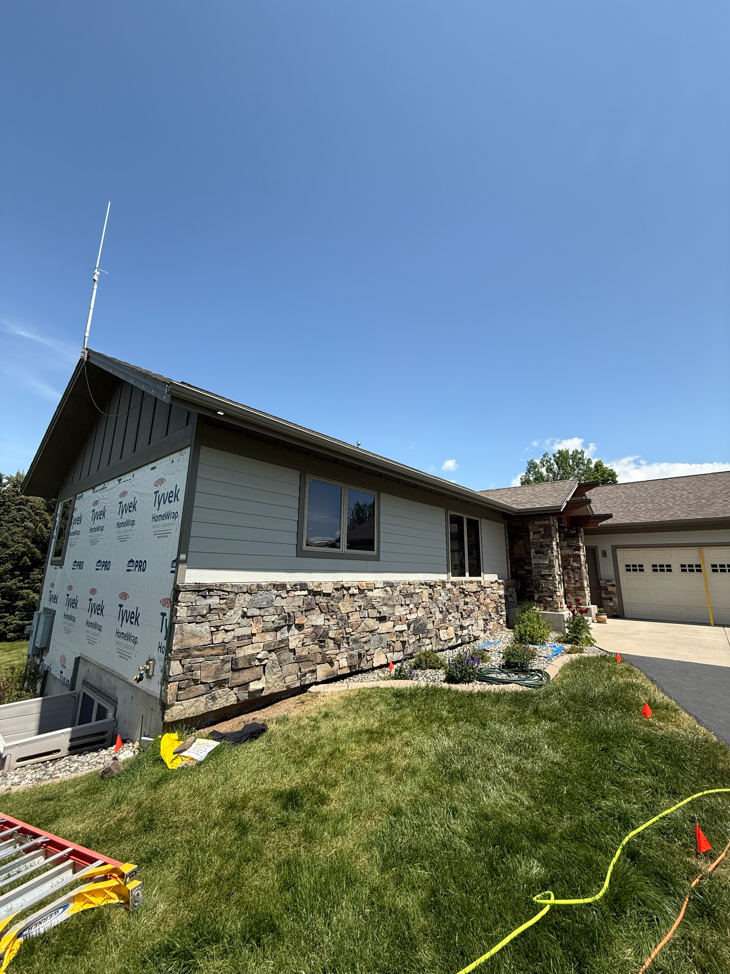 New LP Smartside for this Bozeman home!