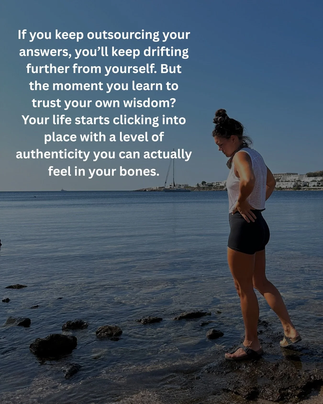 No one but you knows what&rsquo;s right for you&hellip;and the moment you stop outsourcing your answers and start building real self-trust, your life begins to open in a way that finally feels aligned✨ Everything shifts when you learn HOW to listen t