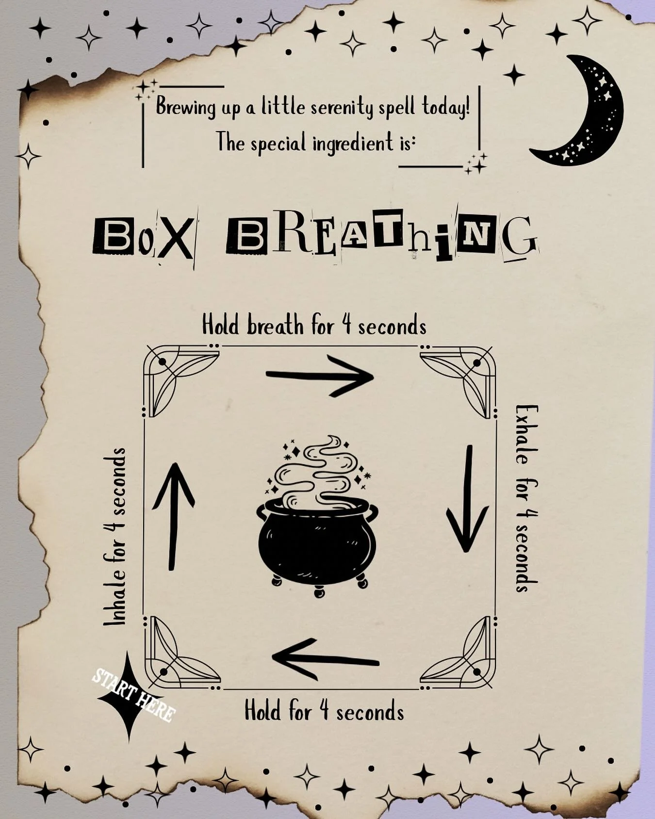 Box breathing is magically effective at dispelling a frightened flight response. It isn&rsquo;t just counting, it&rsquo;s actively engaging your diaphragm to send powerful signals to your brain. When you breathe deeply and slowly using your diaphragm