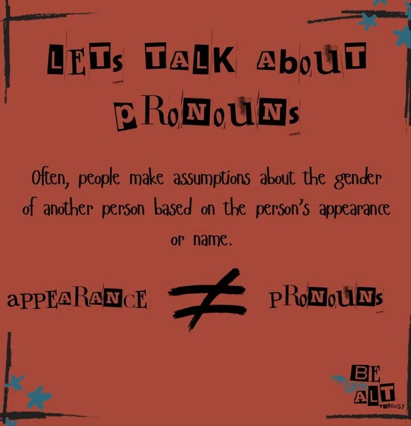 The act of making an assumption, even if it is correct sends a potentially harmful message that people have to look a certain way to demonstrate the gender that they are or are not. Using someone&rsquo;s correct personal pronouns is a way to respect 