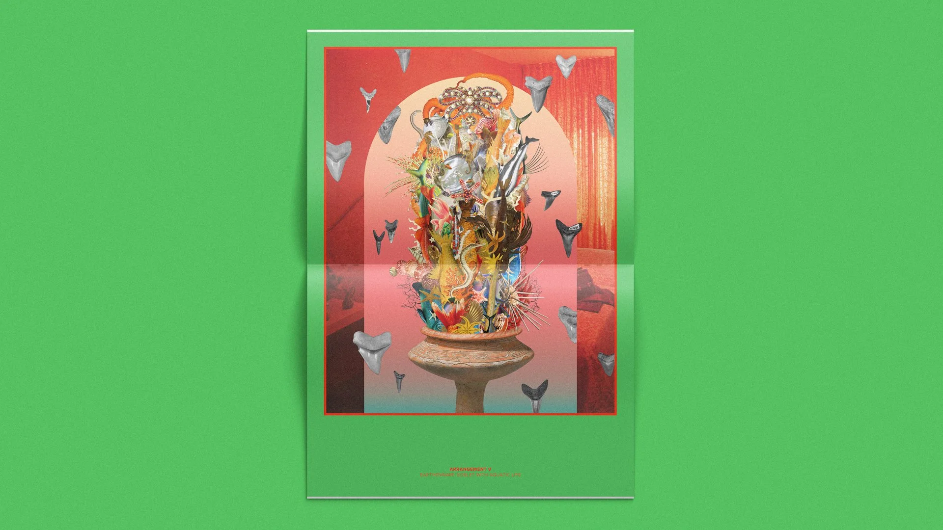 Mixed media digital collage magazine by Michael Burk Studio