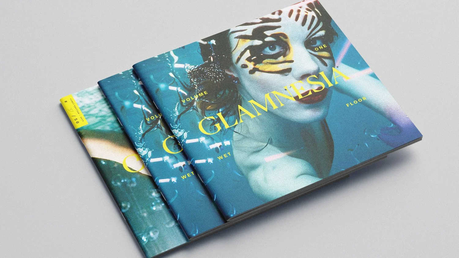 GLAMNESIA zine by Michael Burk Studio and artificial intelligence