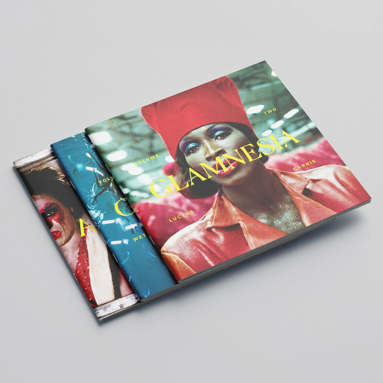 GLAMNESIA zine by Michael Burk Studio and artificial intelligence