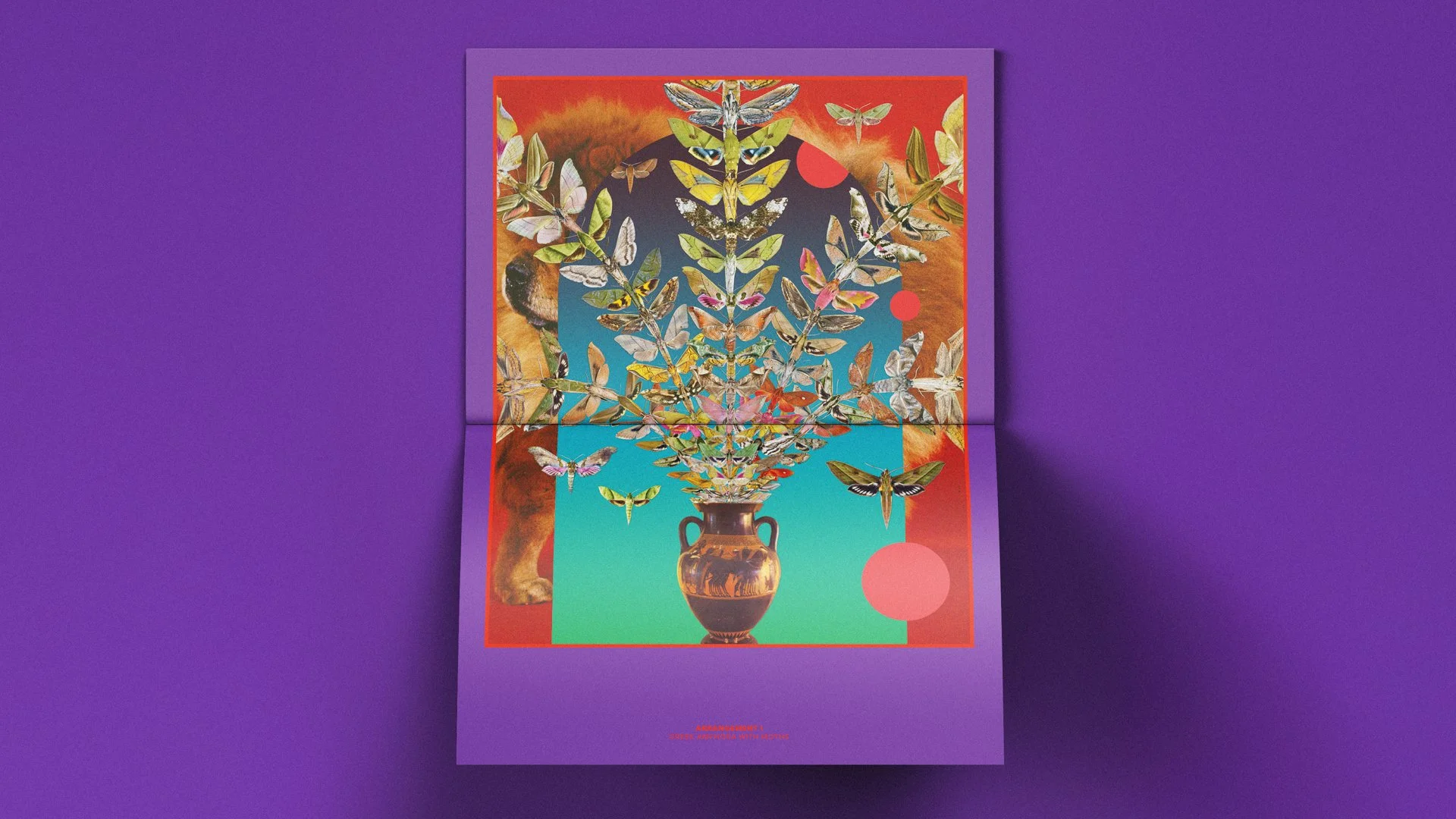Mixed media digital collage magazine by Michael Burk Studio