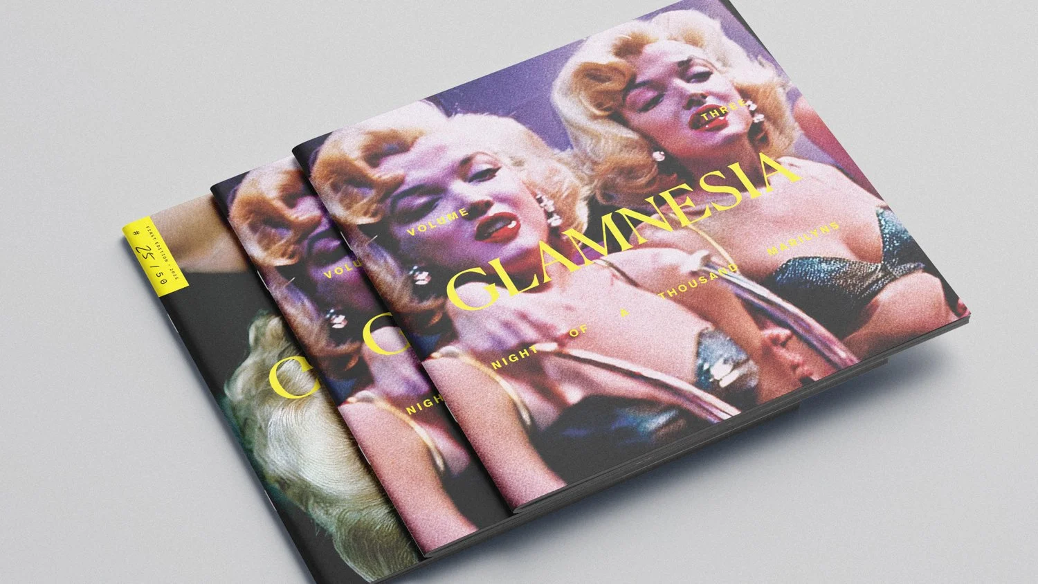 GLAMNESIA zine by Michael Burk Studio and artificial intelligence