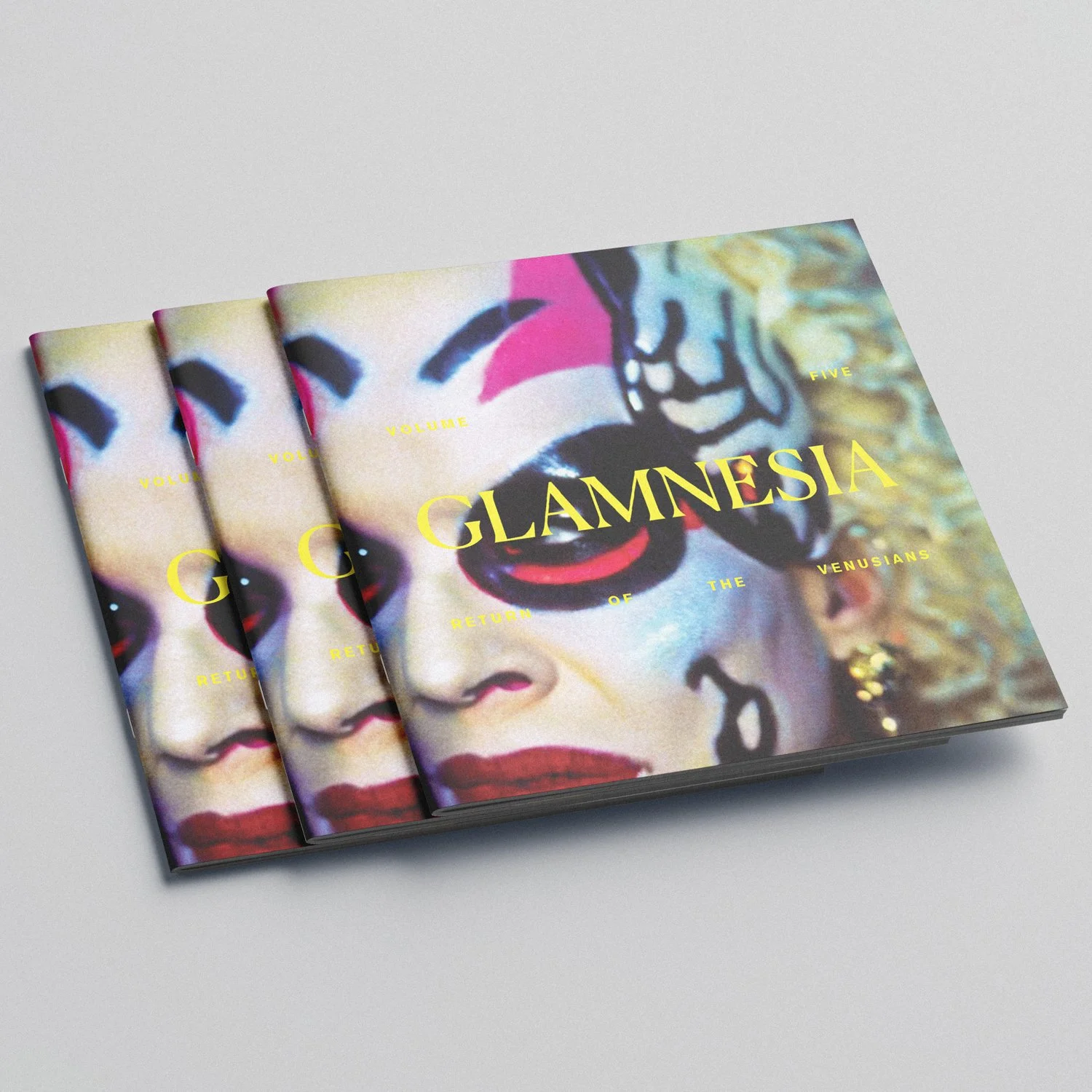 GLAMNESIA zine by Michael Burk Studio and artificial intelligence