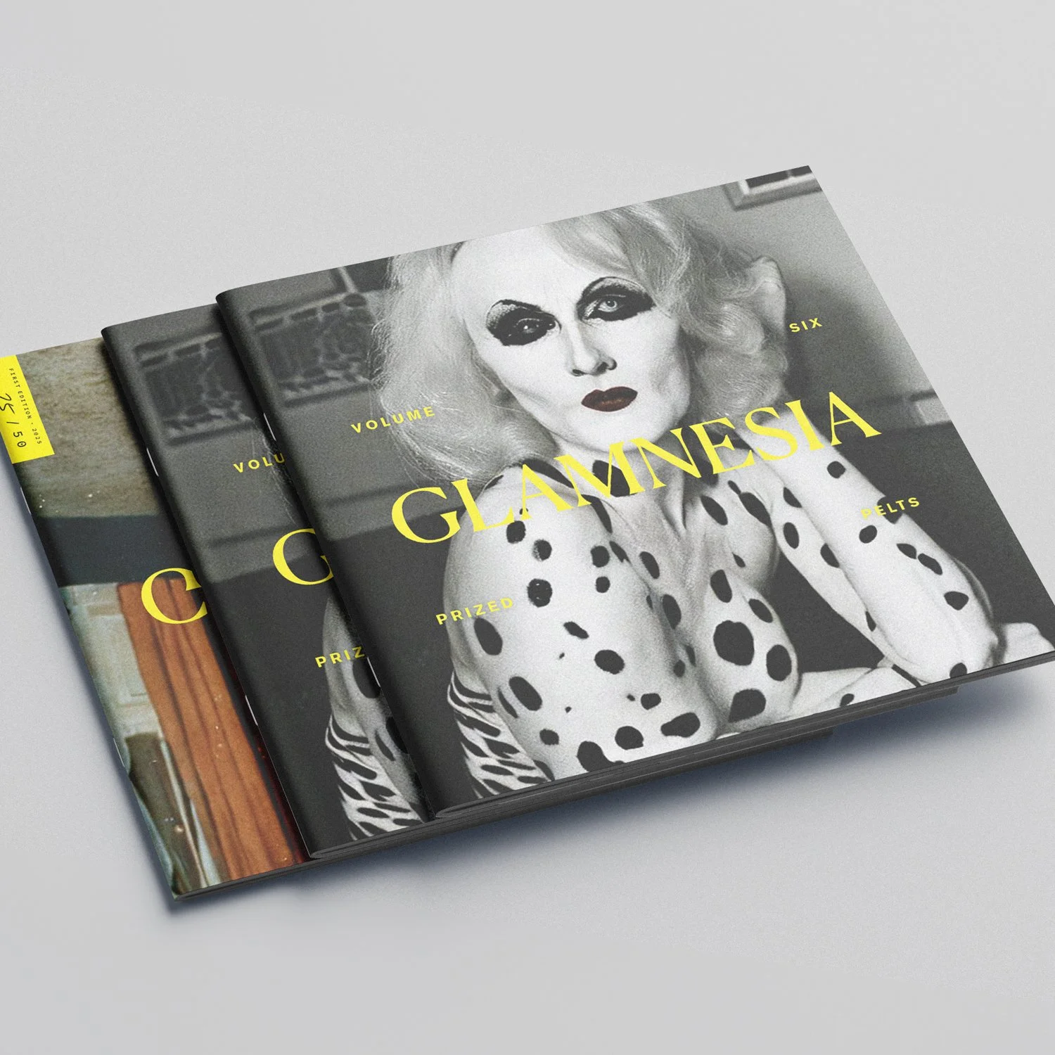 GLAMNESIA zine by Michael Burk Studio and artificial intelligence
