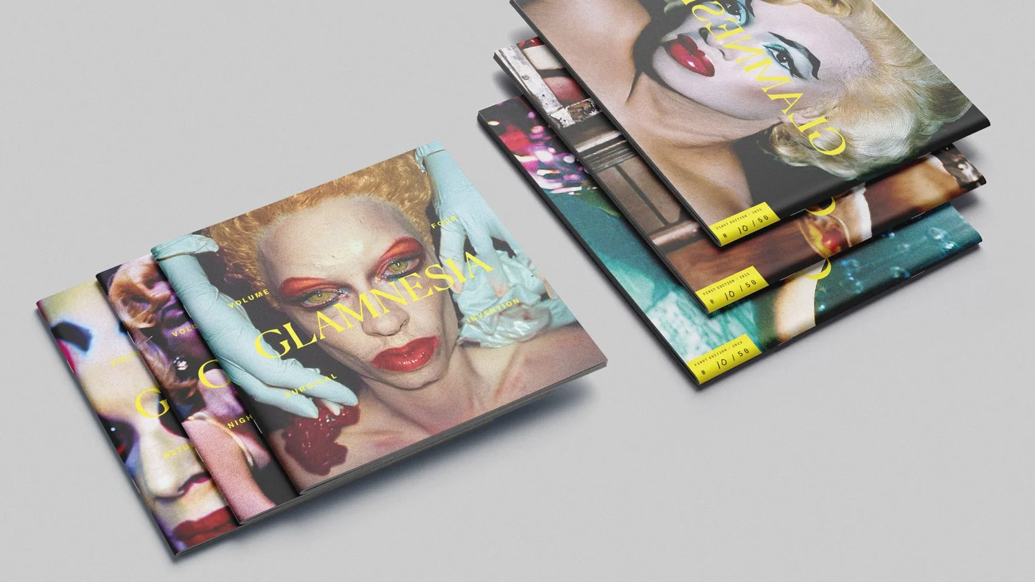 GLAMNESIA zine by Michael Burk Studio and artificial intelligence