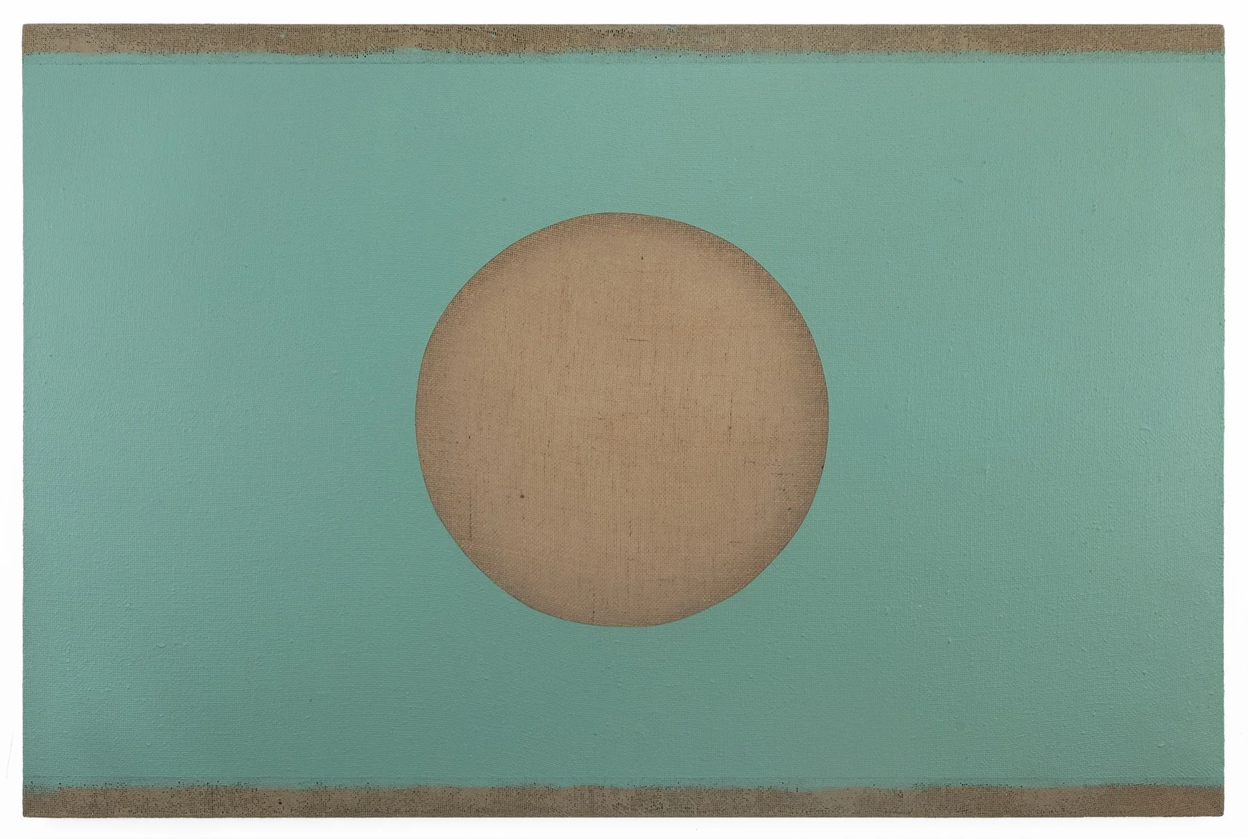 Untitled (light turquoise green) 2024. Acrylic on canvas, 48 x 72 in. (122 x 183 cm)