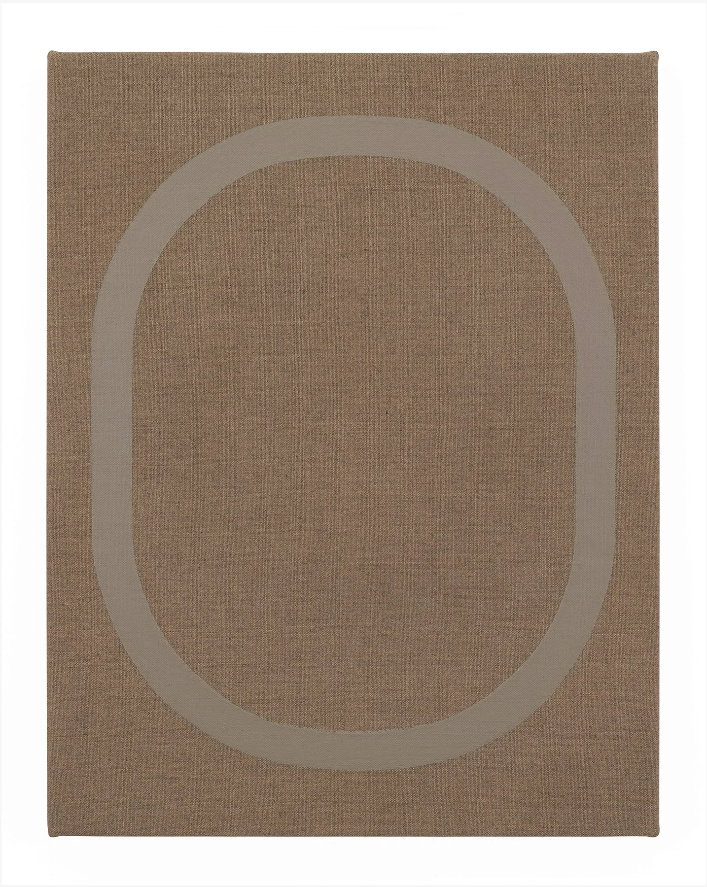 Window 058 (2019). Acrylic and screen-print medium on canvas. 18 x 1 4 inches.