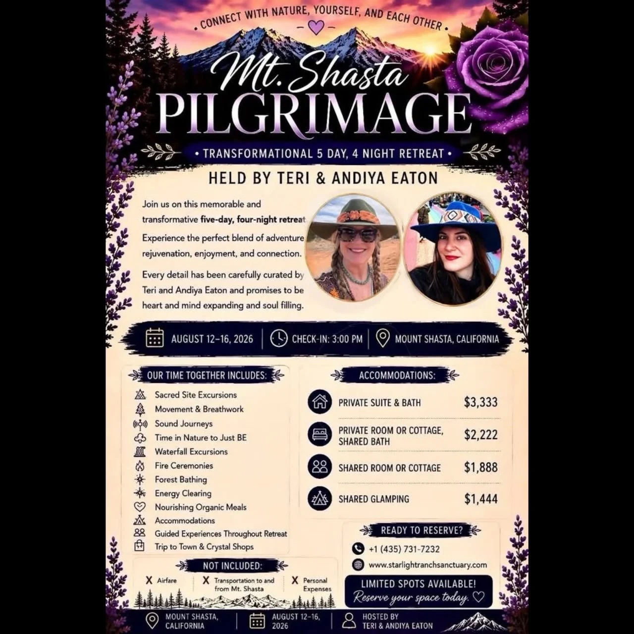 Magical Mount Shasta Pilgrimage & Nature Connection!